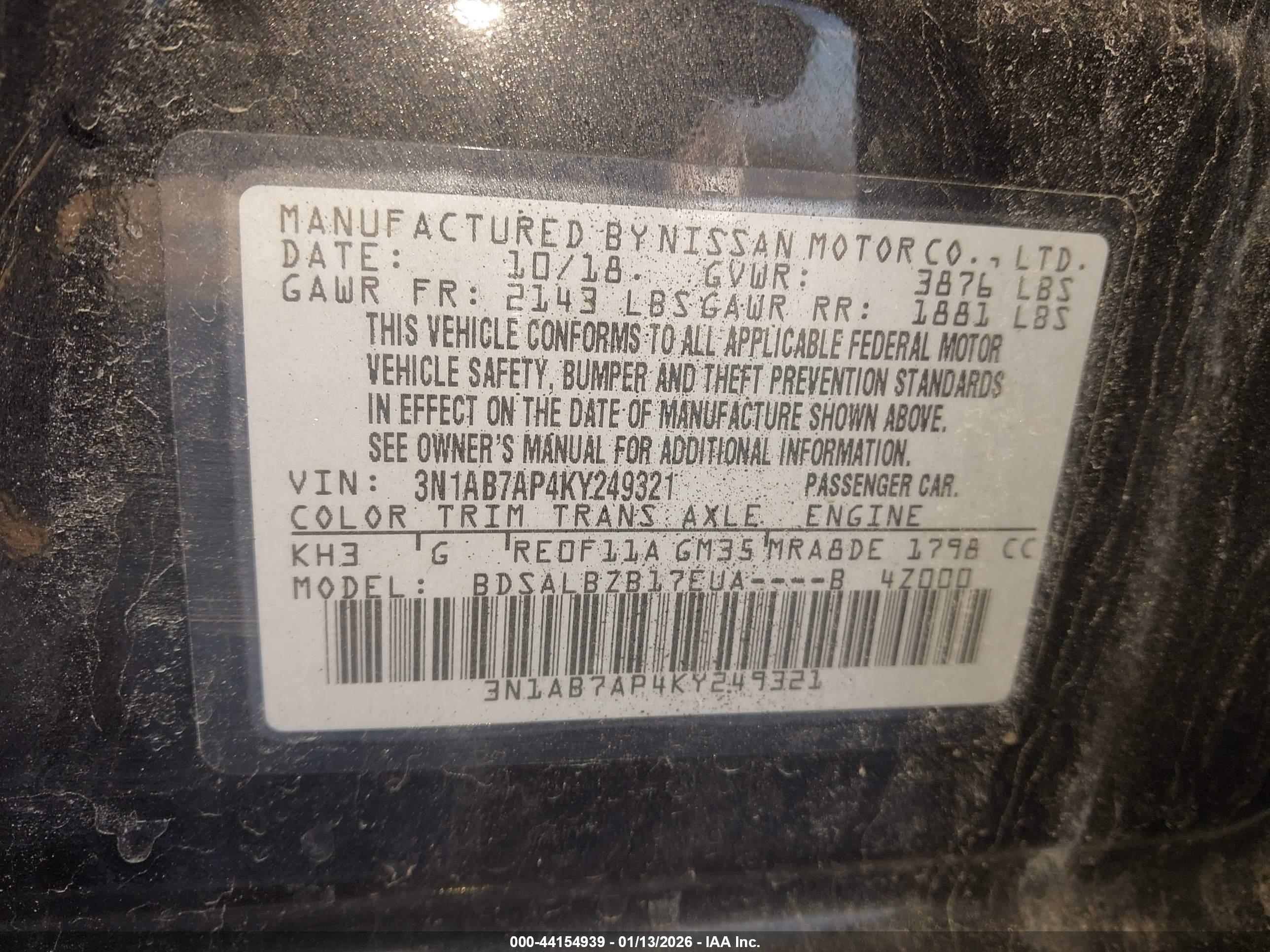 NISSAN SENTRA image 9