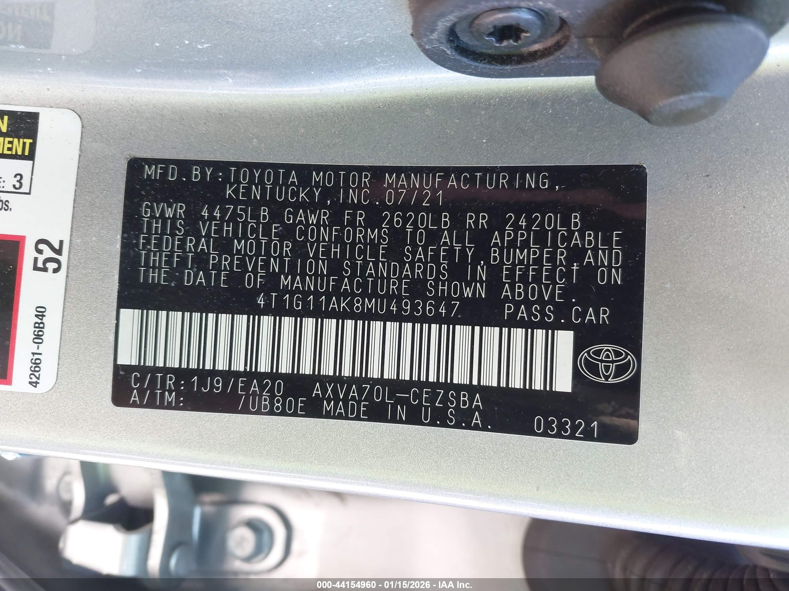TOYOTA CAMRY image 9