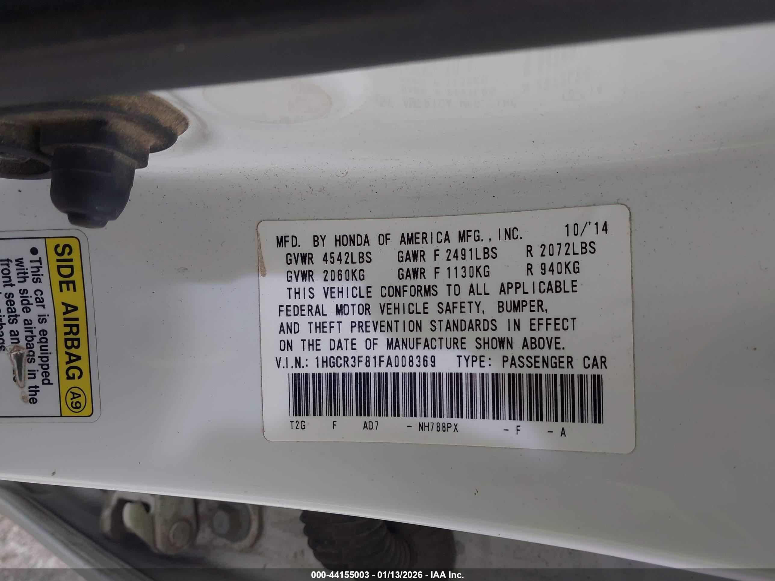 HONDA ACCORD image 9