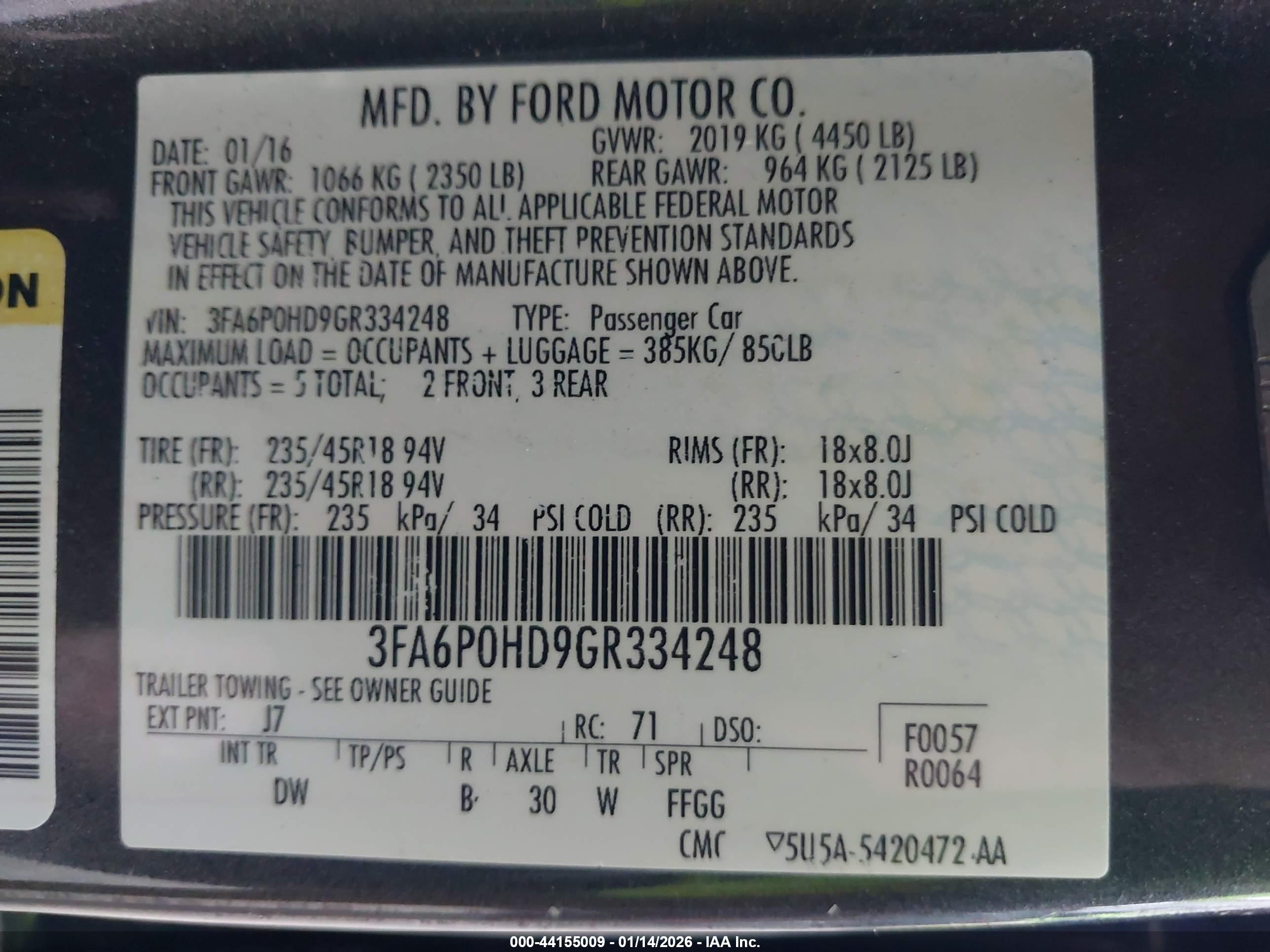 FORD FUSION image 9