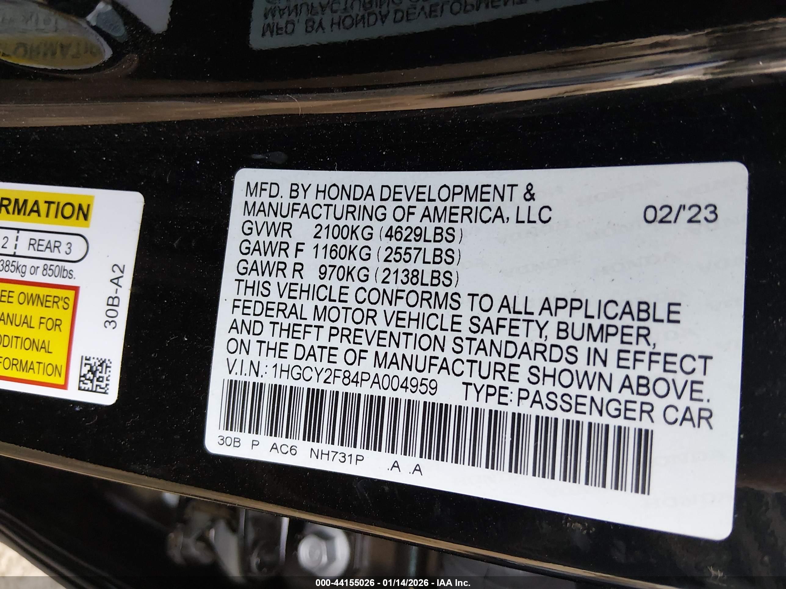 HONDA ACCORD image 9