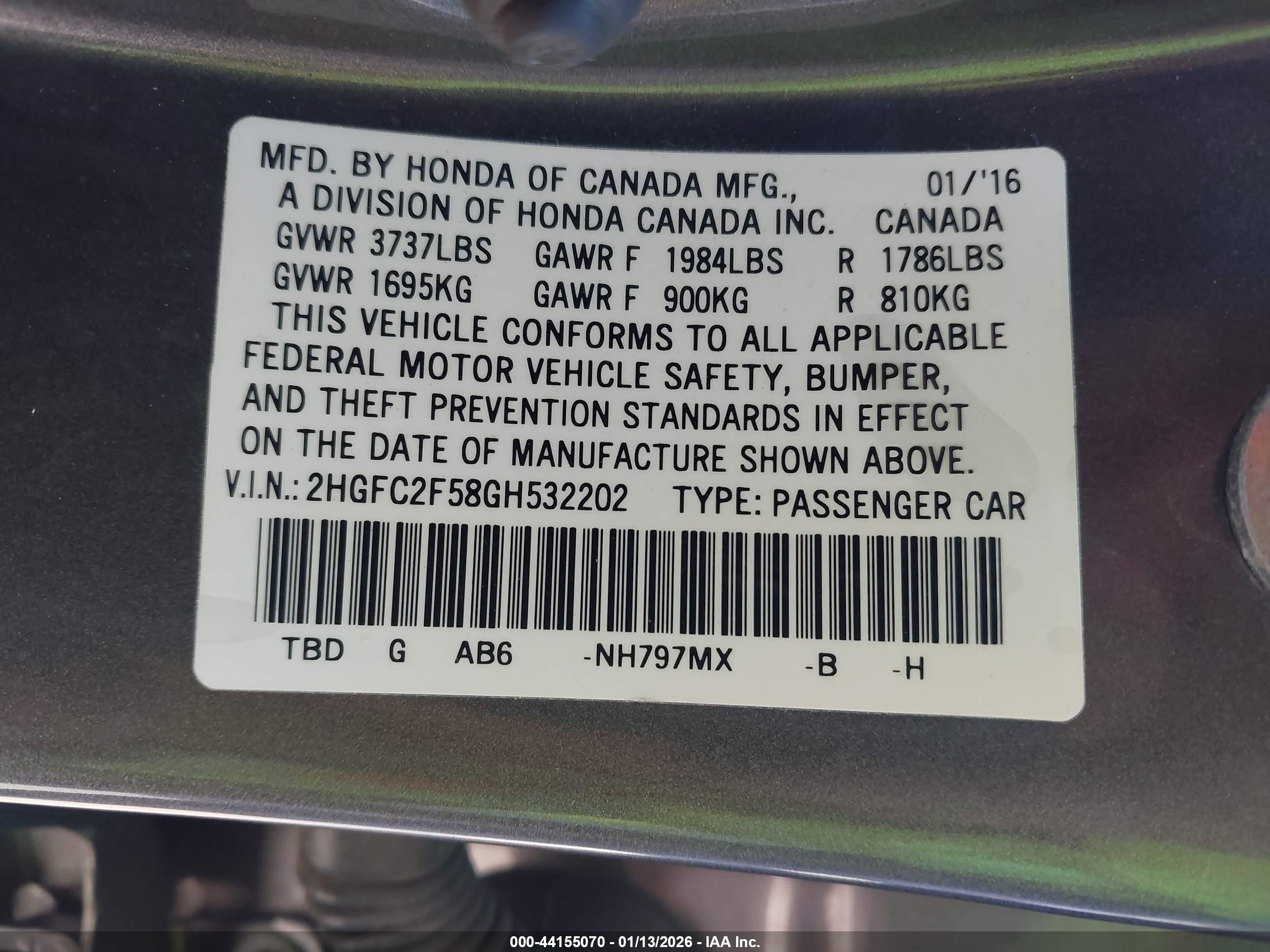 HONDA CIVIC image 9