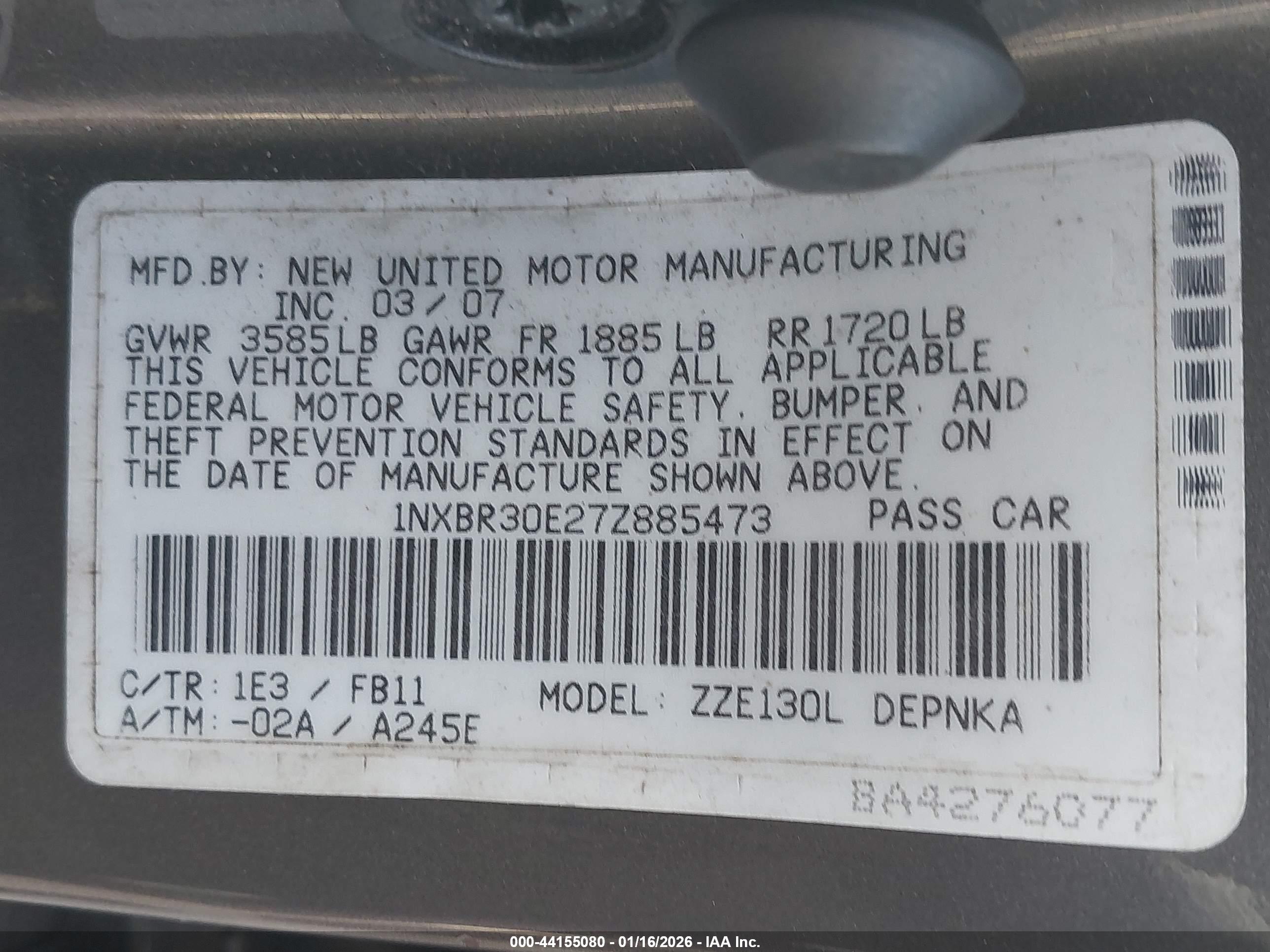 TOYOTA COROLLA image 9