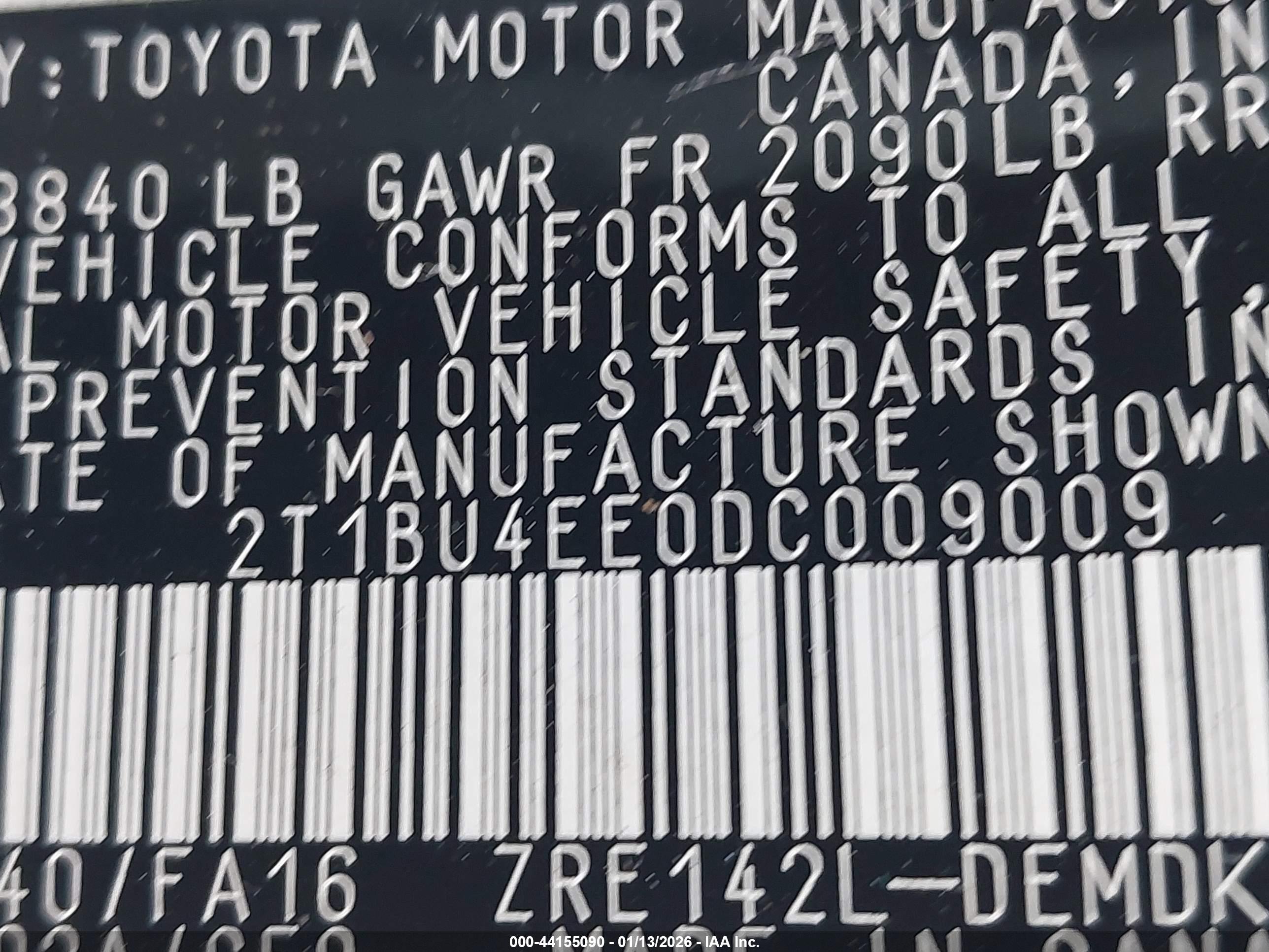 TOYOTA COROLLA image 9