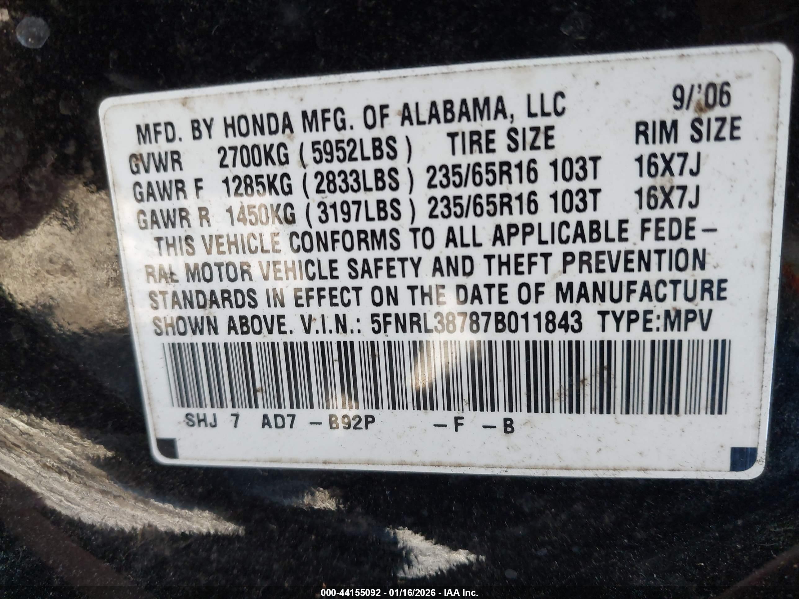HONDA ODYSSEY image 9