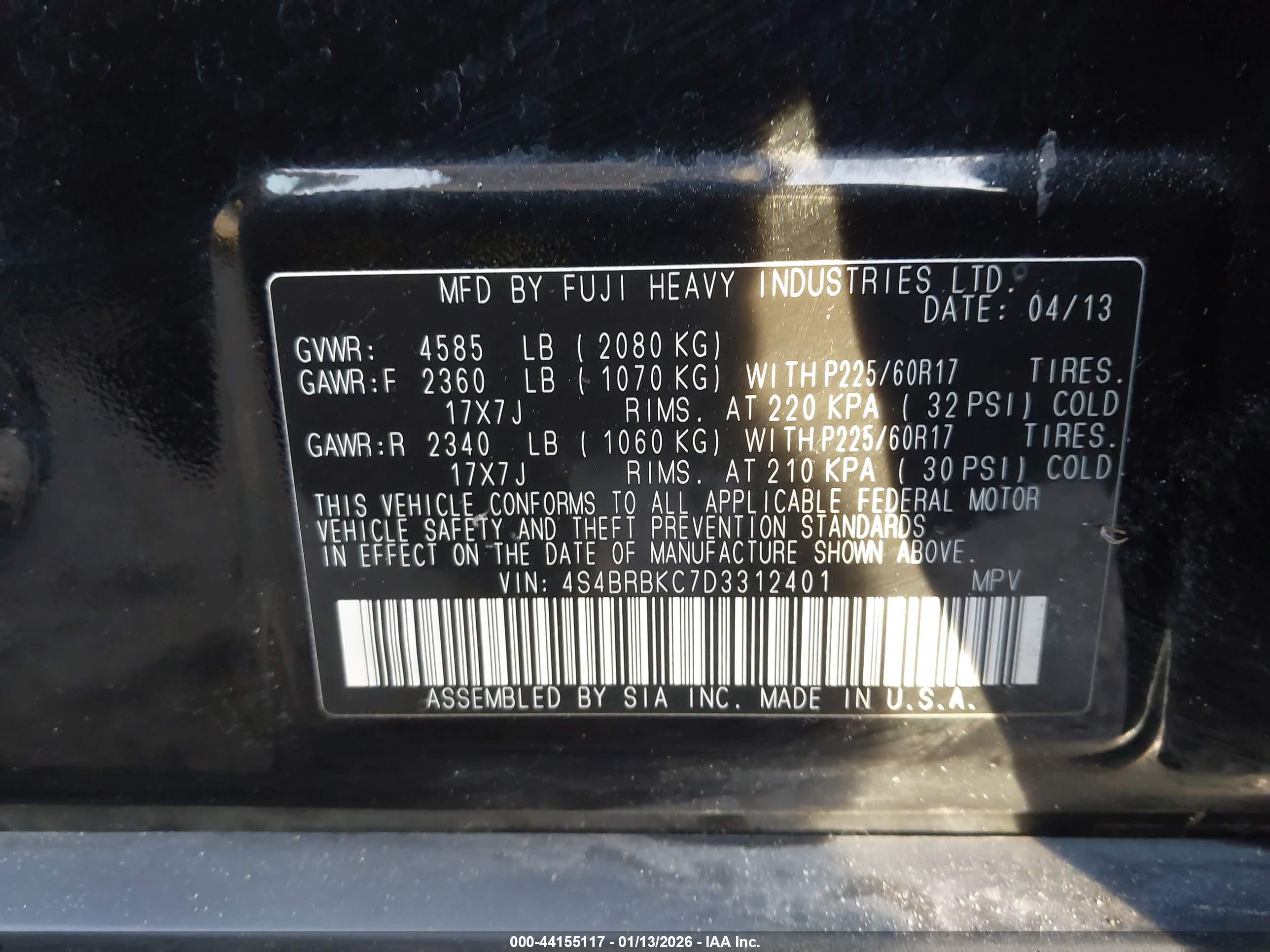 SUBARU OUTBACK image 9
