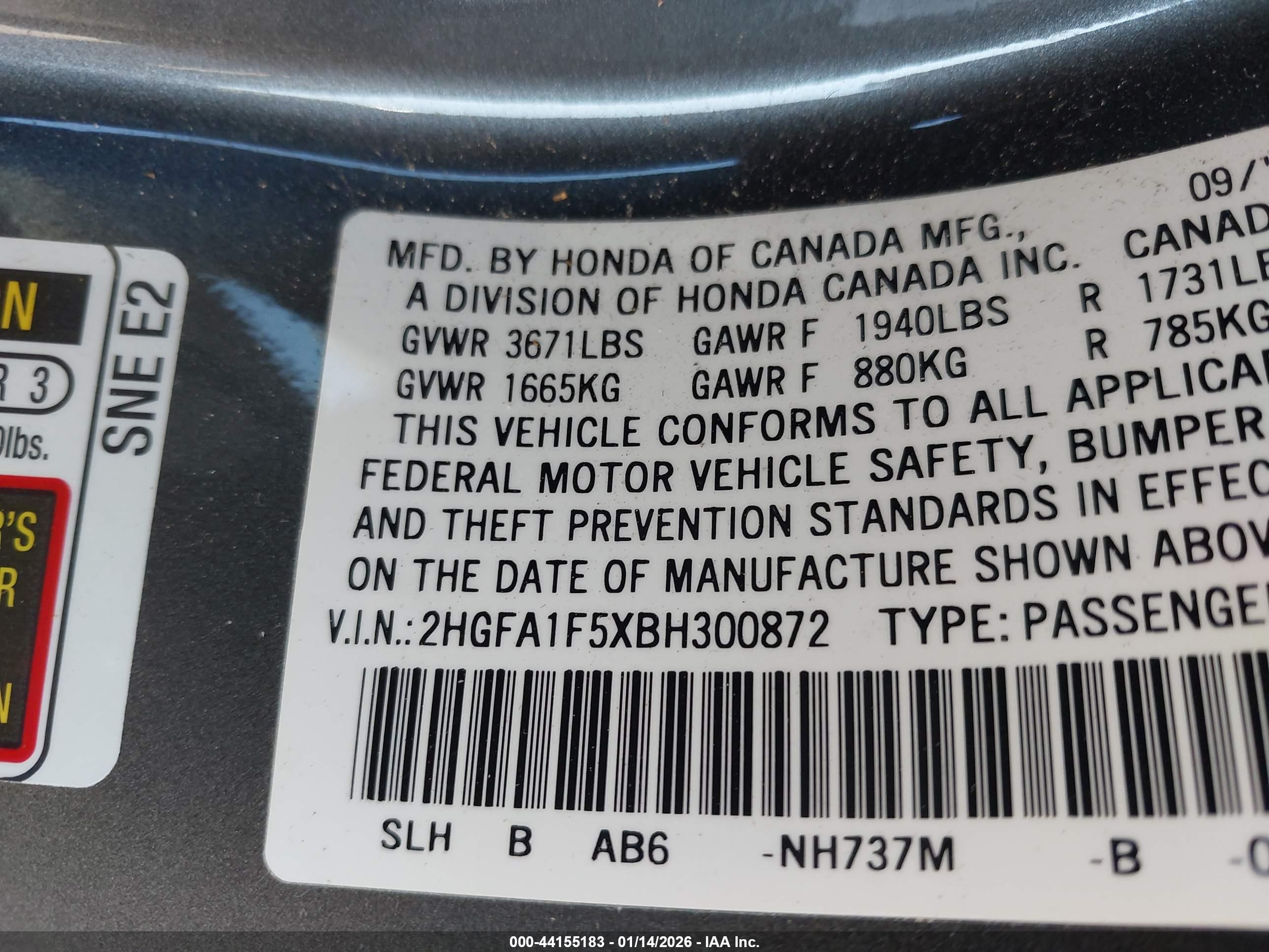 HONDA CIVIC image 9