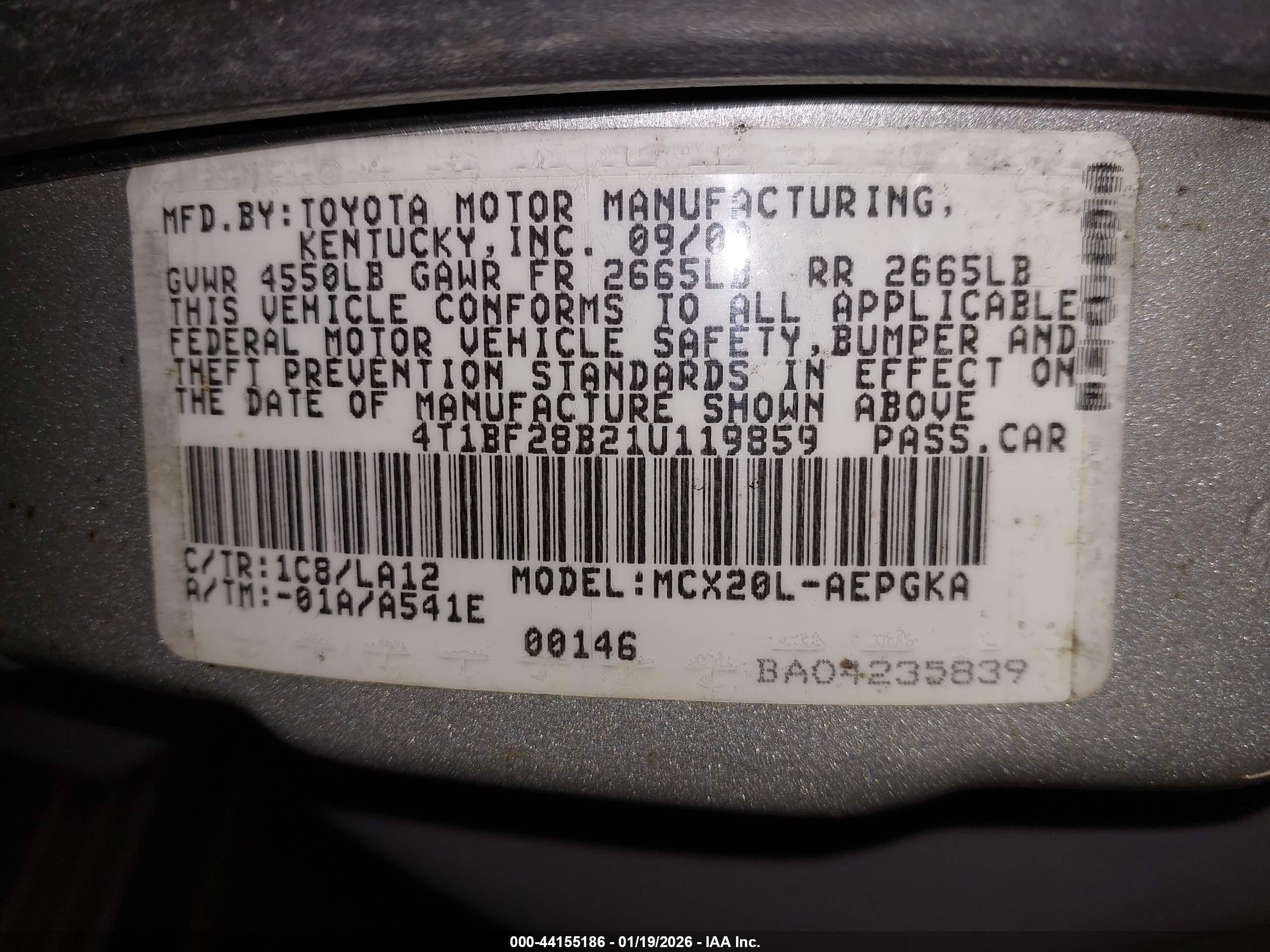 TOYOTA AVALON image 9