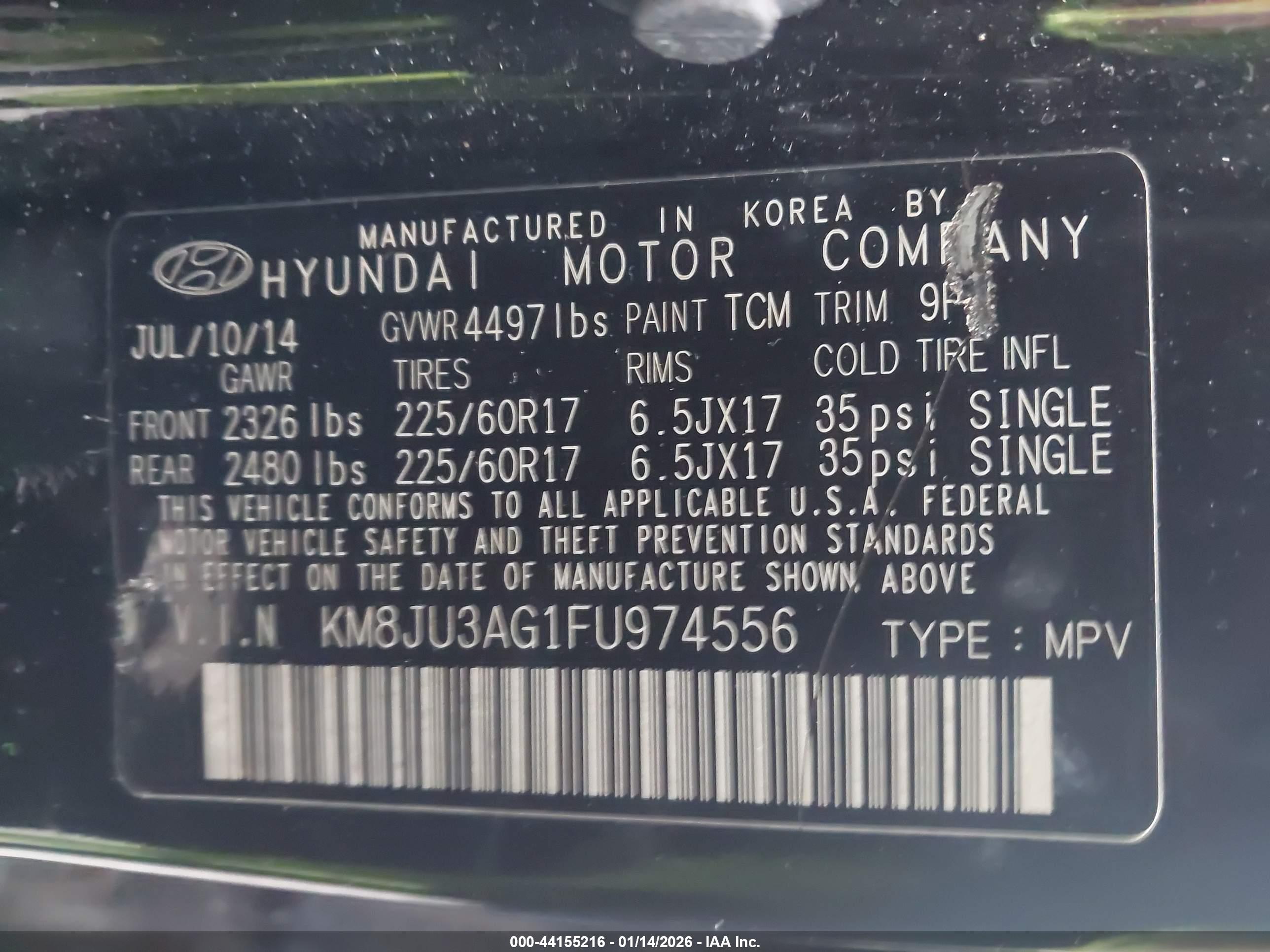 HYUNDAI TUCSON image 9