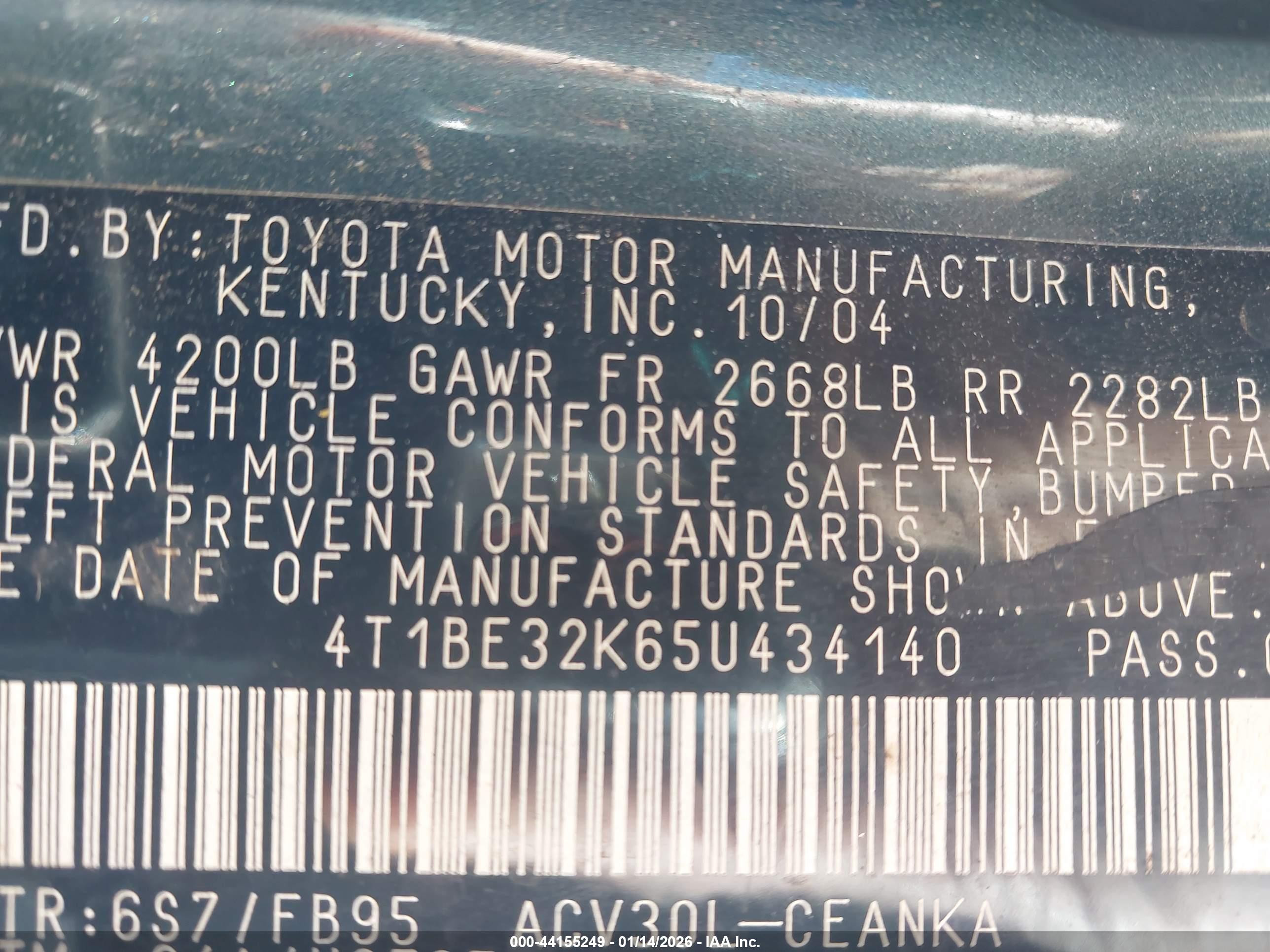 TOYOTA CAMRY image 9