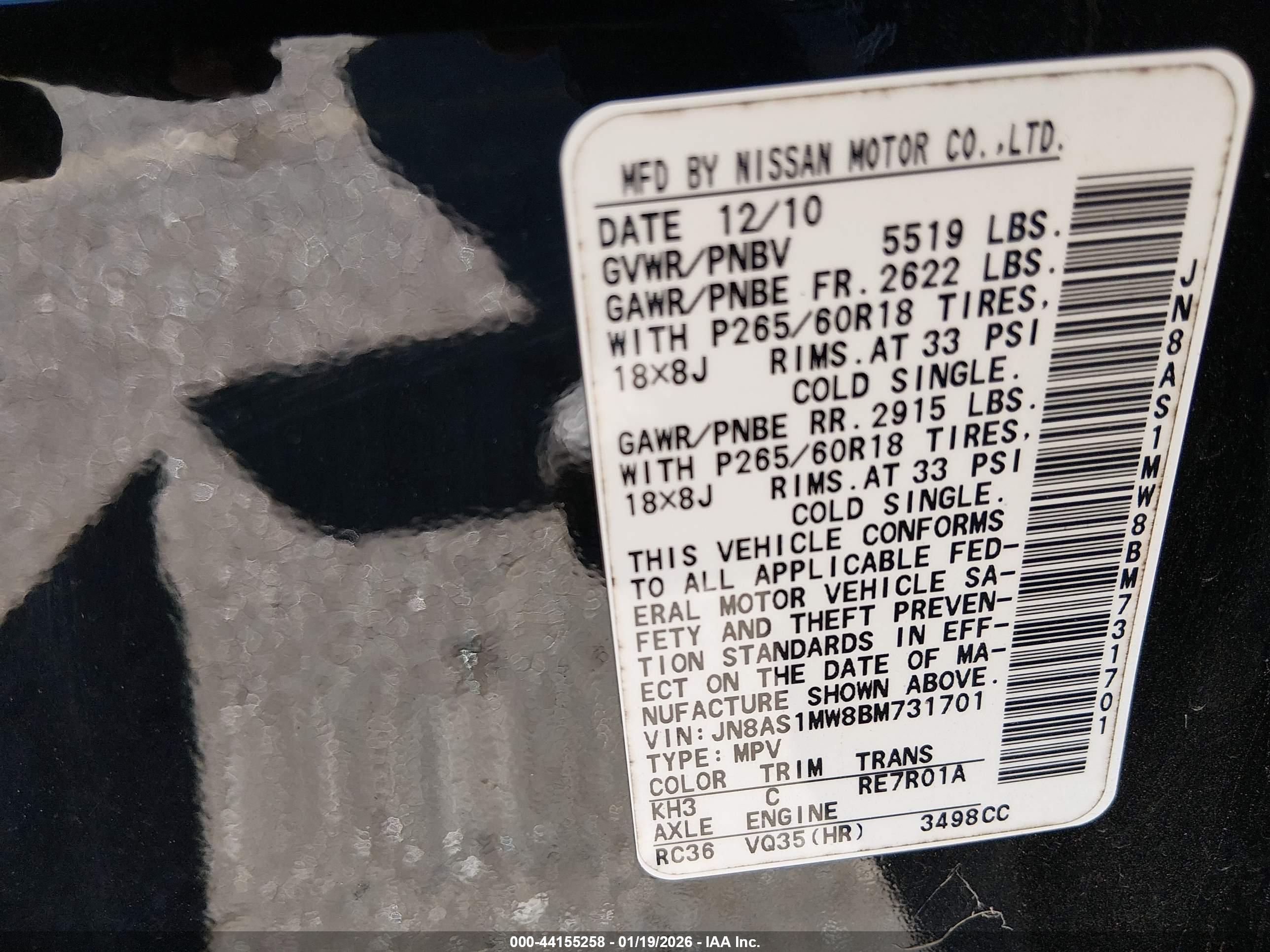 INFINITI FX35 image 9