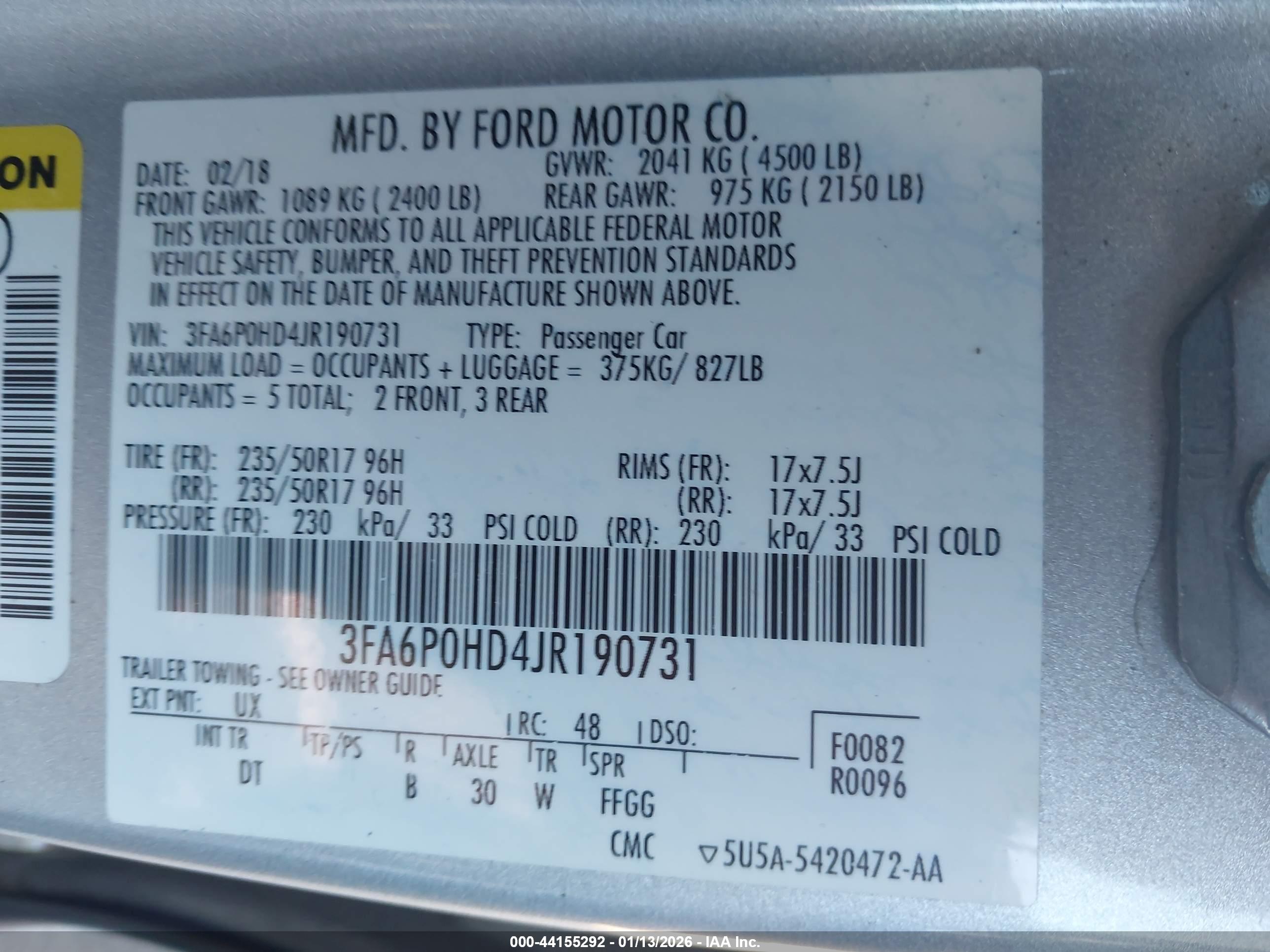 FORD FUSION image 9