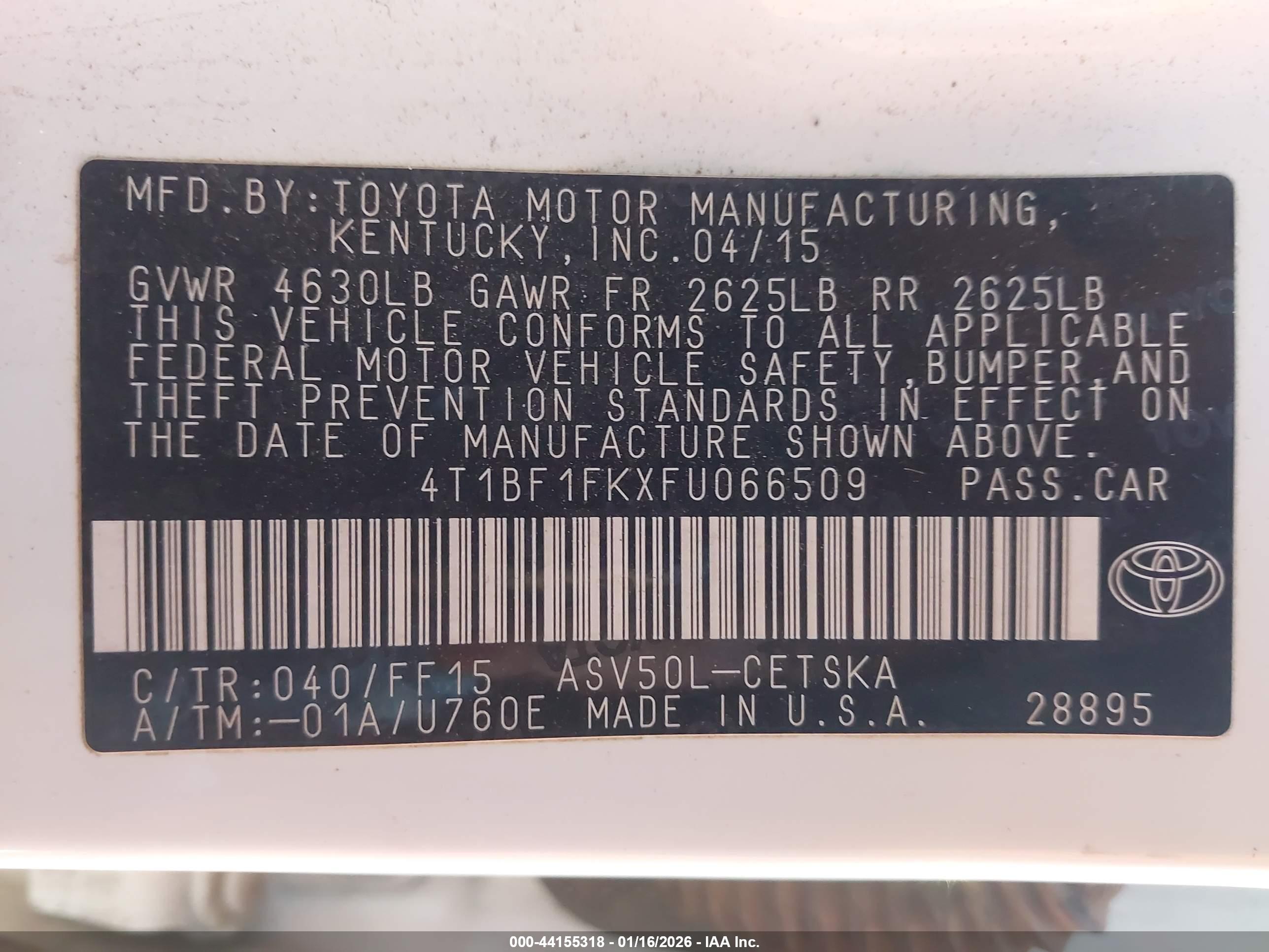 TOYOTA CAMRY image 9