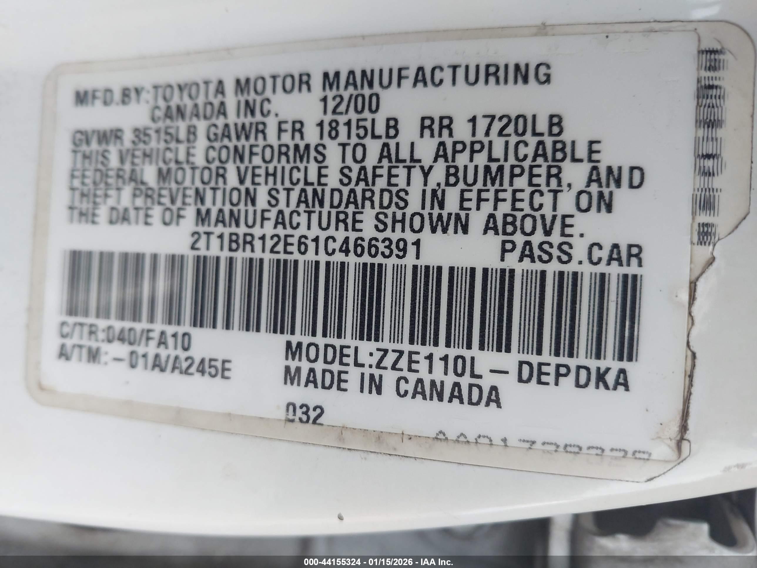 TOYOTA COROLLA image 9