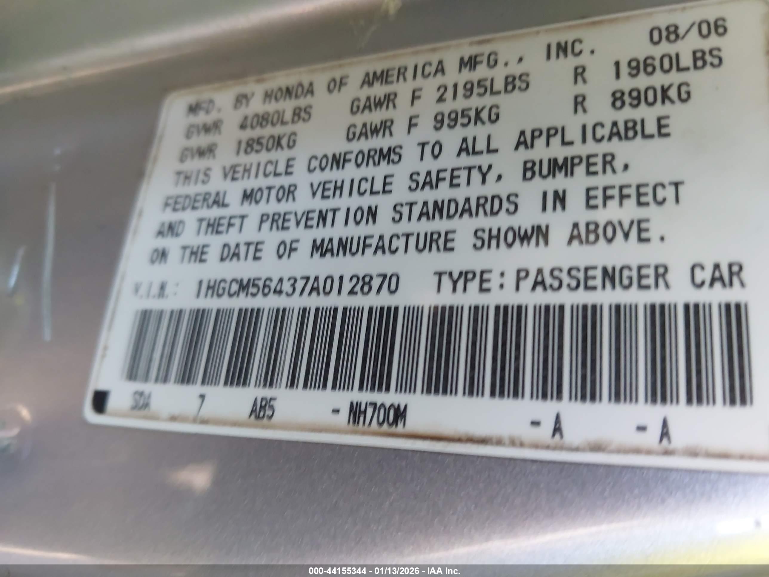 HONDA ACCORD image 9