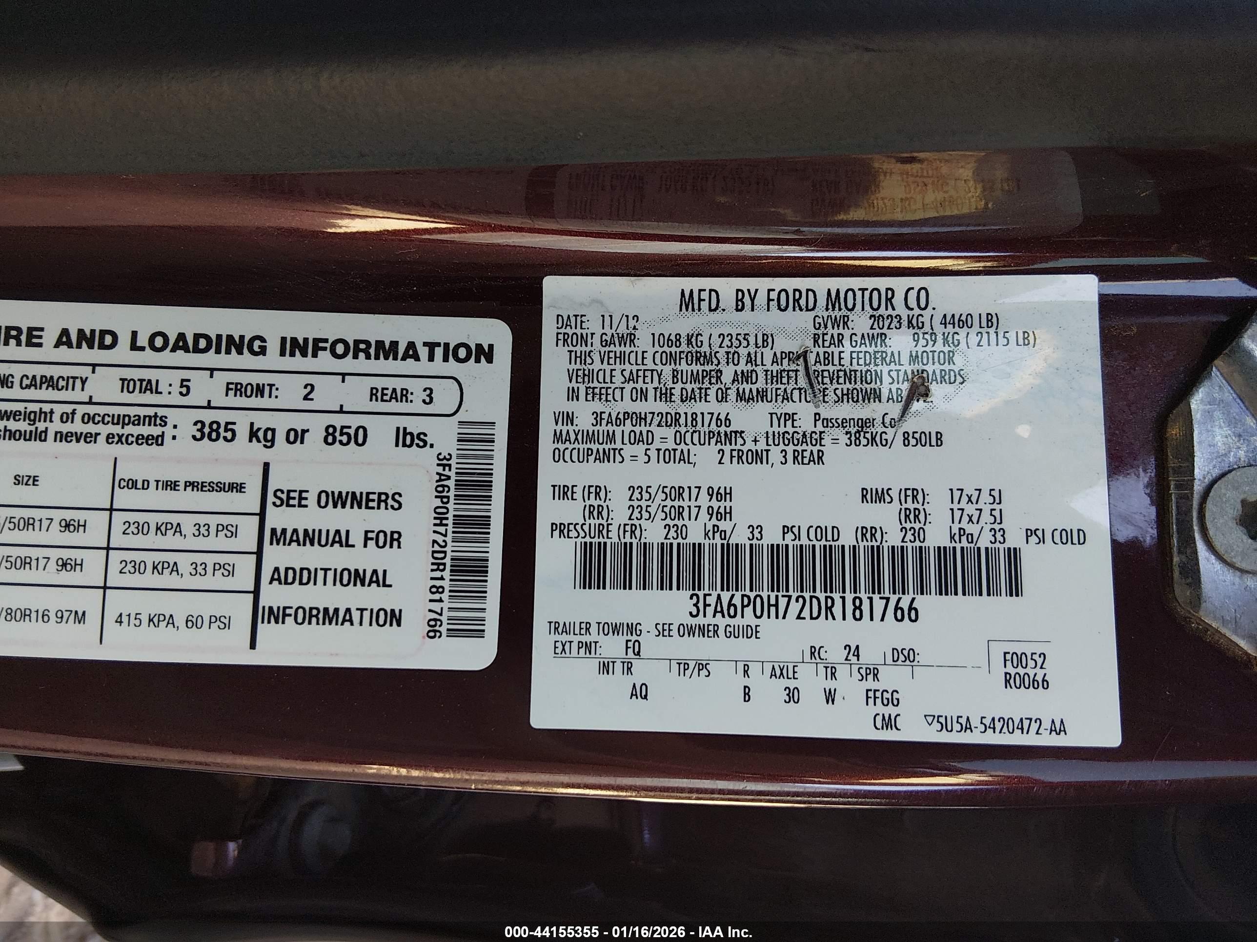 FORD FUSION image 9
