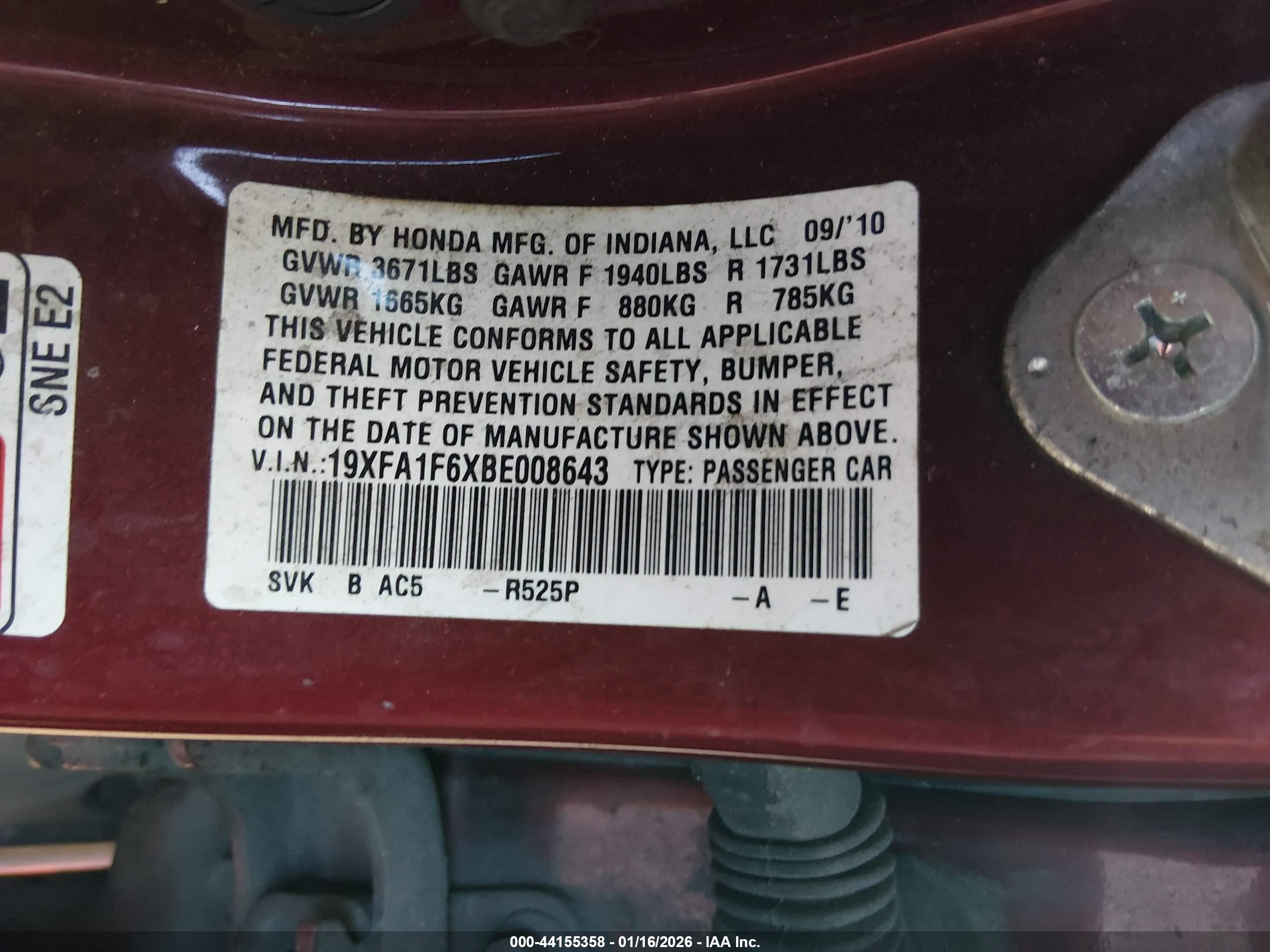 HONDA CIVIC image 9