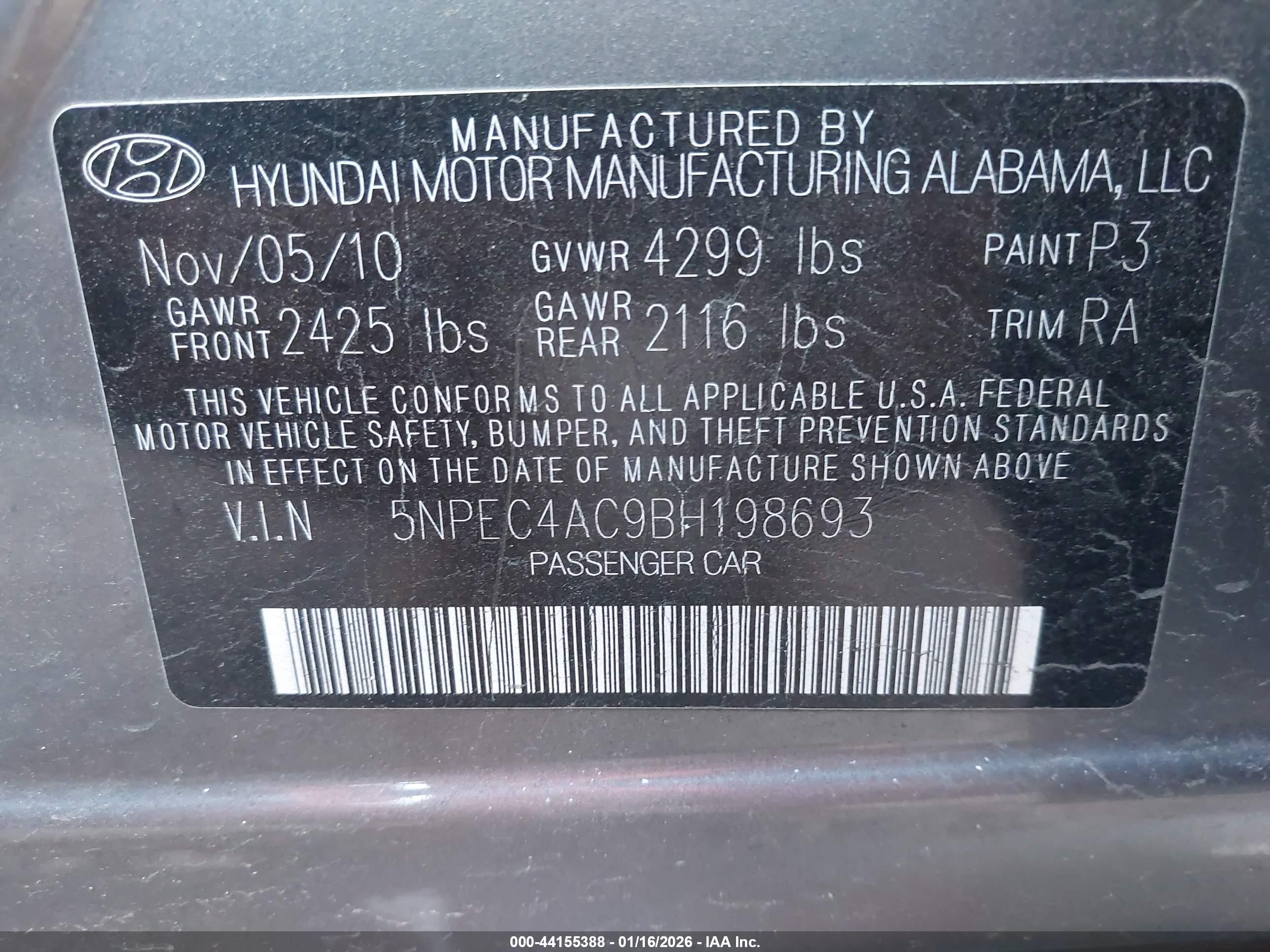 HYUNDAI SONATA image 9