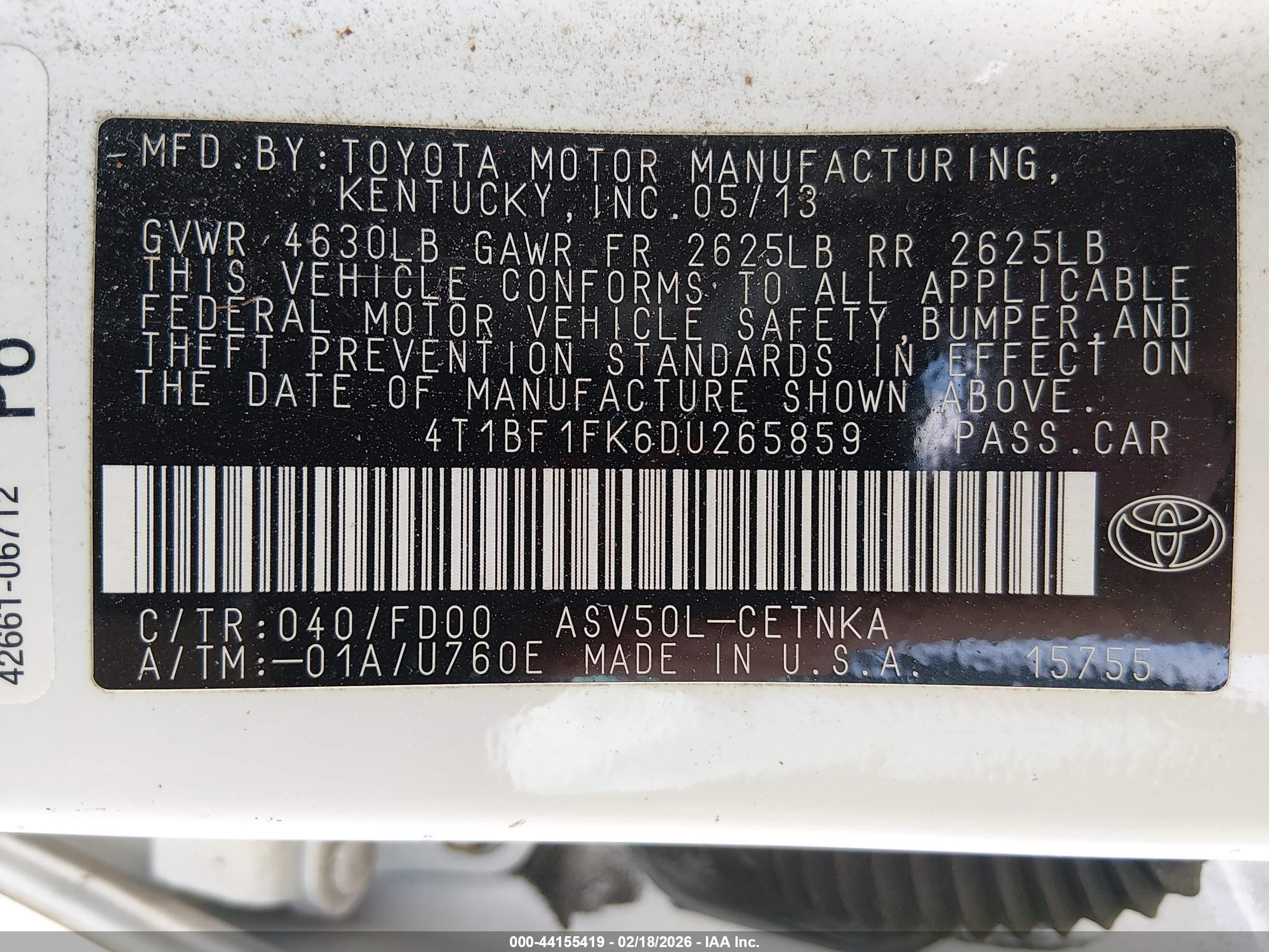 TOYOTA CAMRY image 9