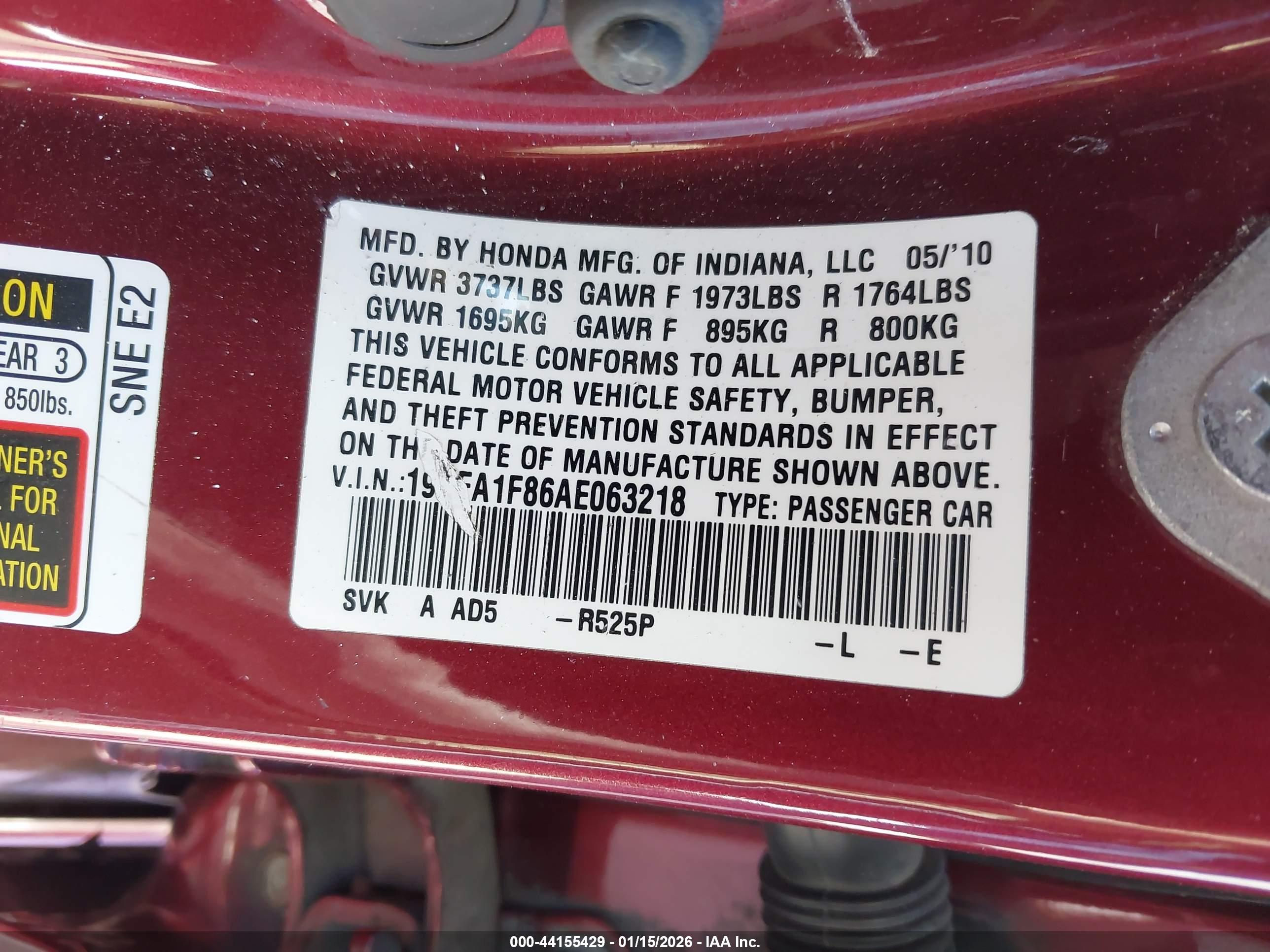 HONDA CIVIC image 9