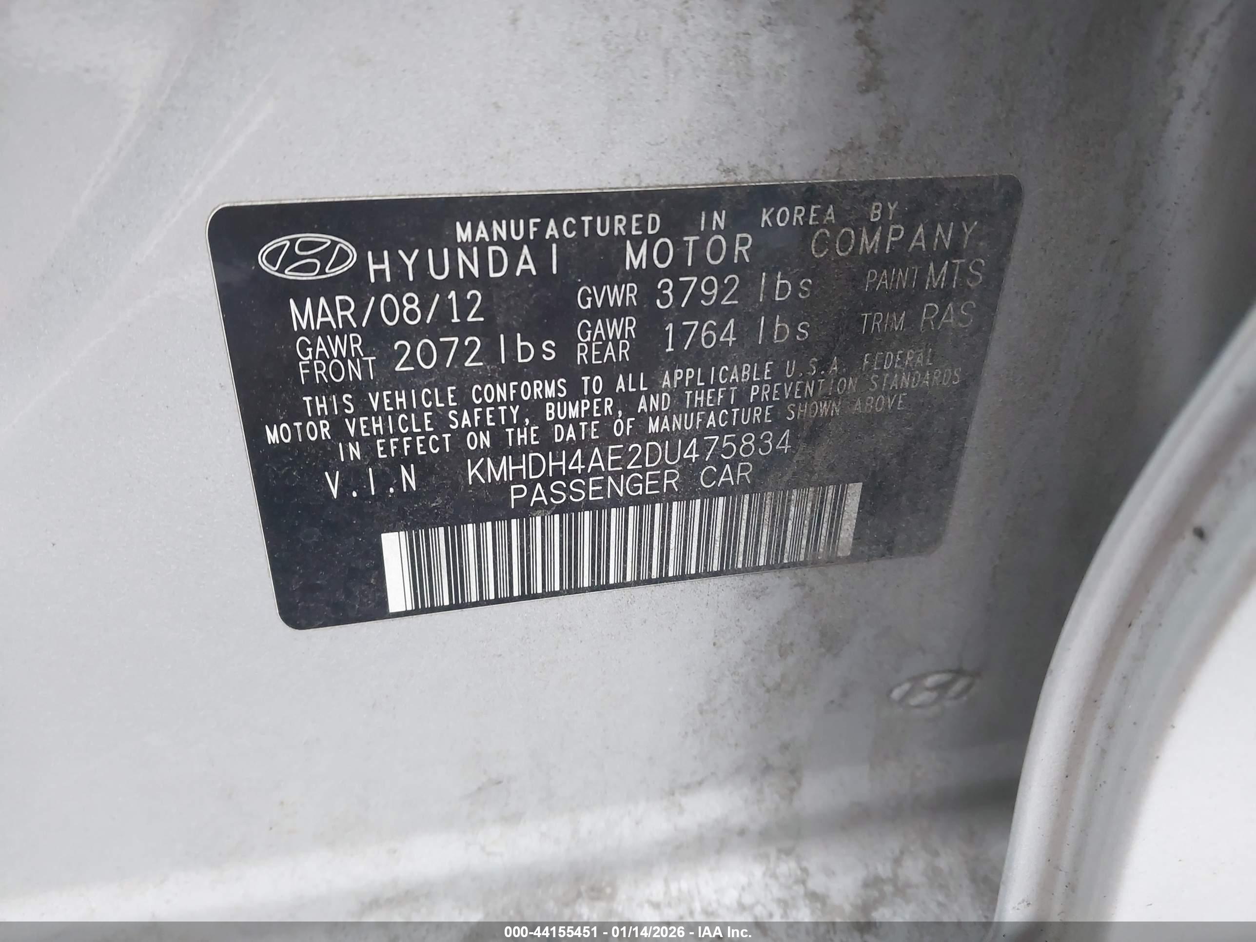 HYUNDAI ELANTRA image 9