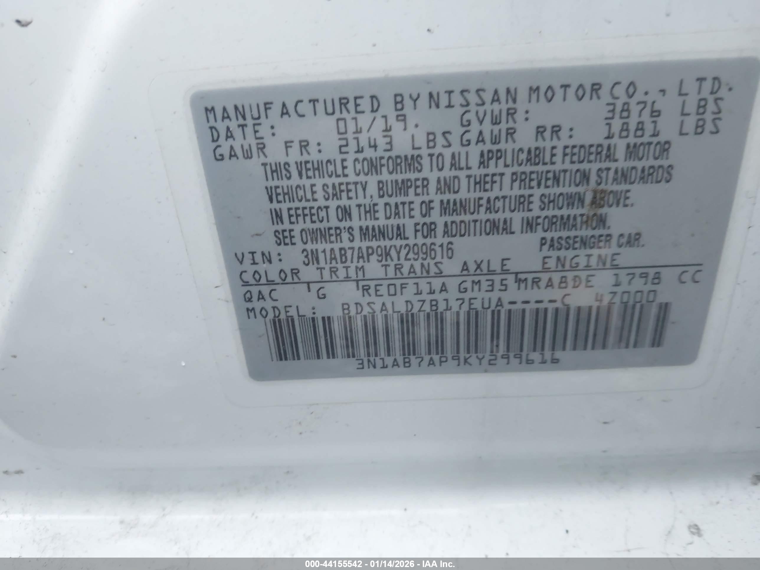 NISSAN SENTRA image 9