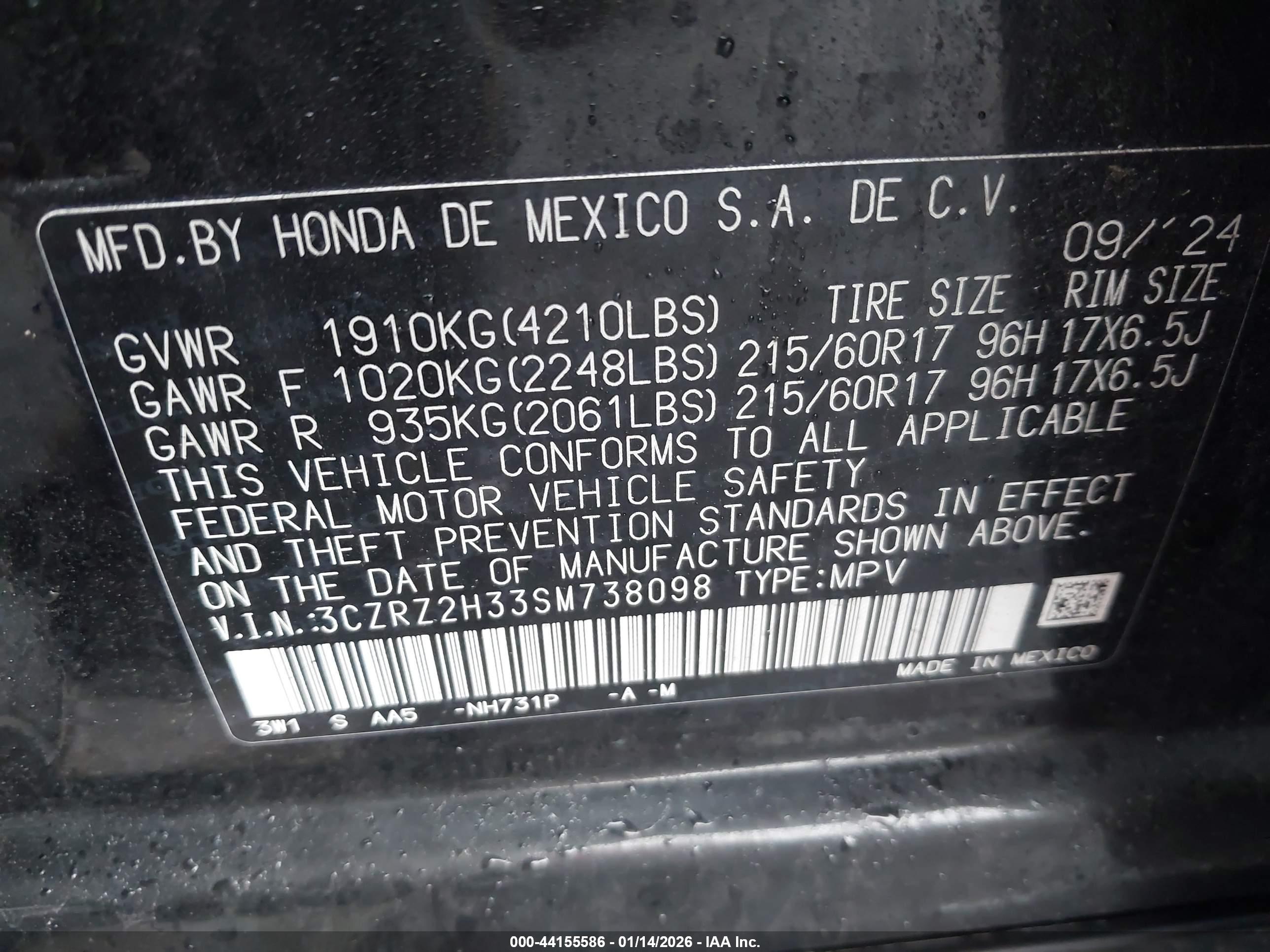 HONDA HR-V image 9