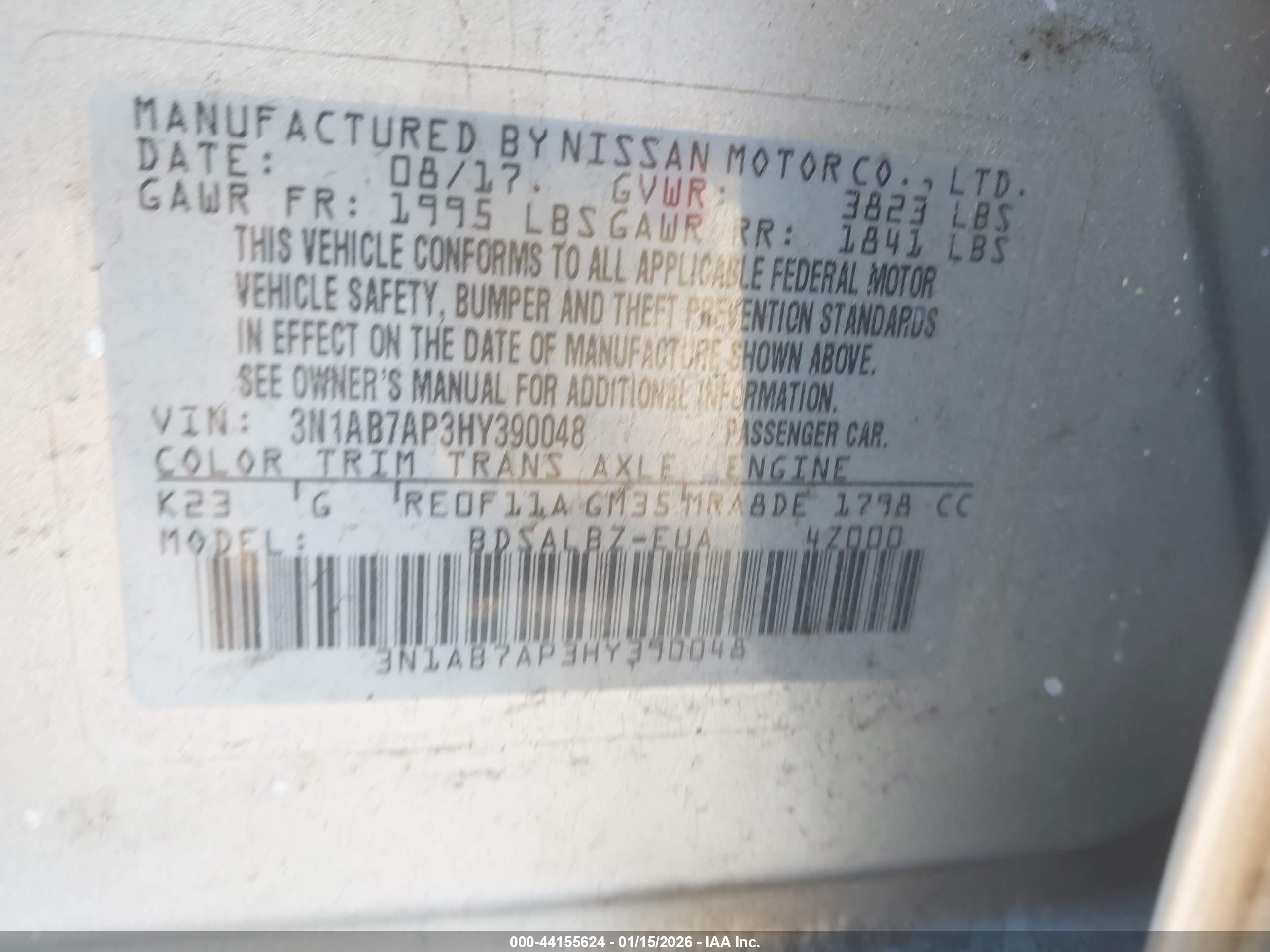 NISSAN SENTRA image 9