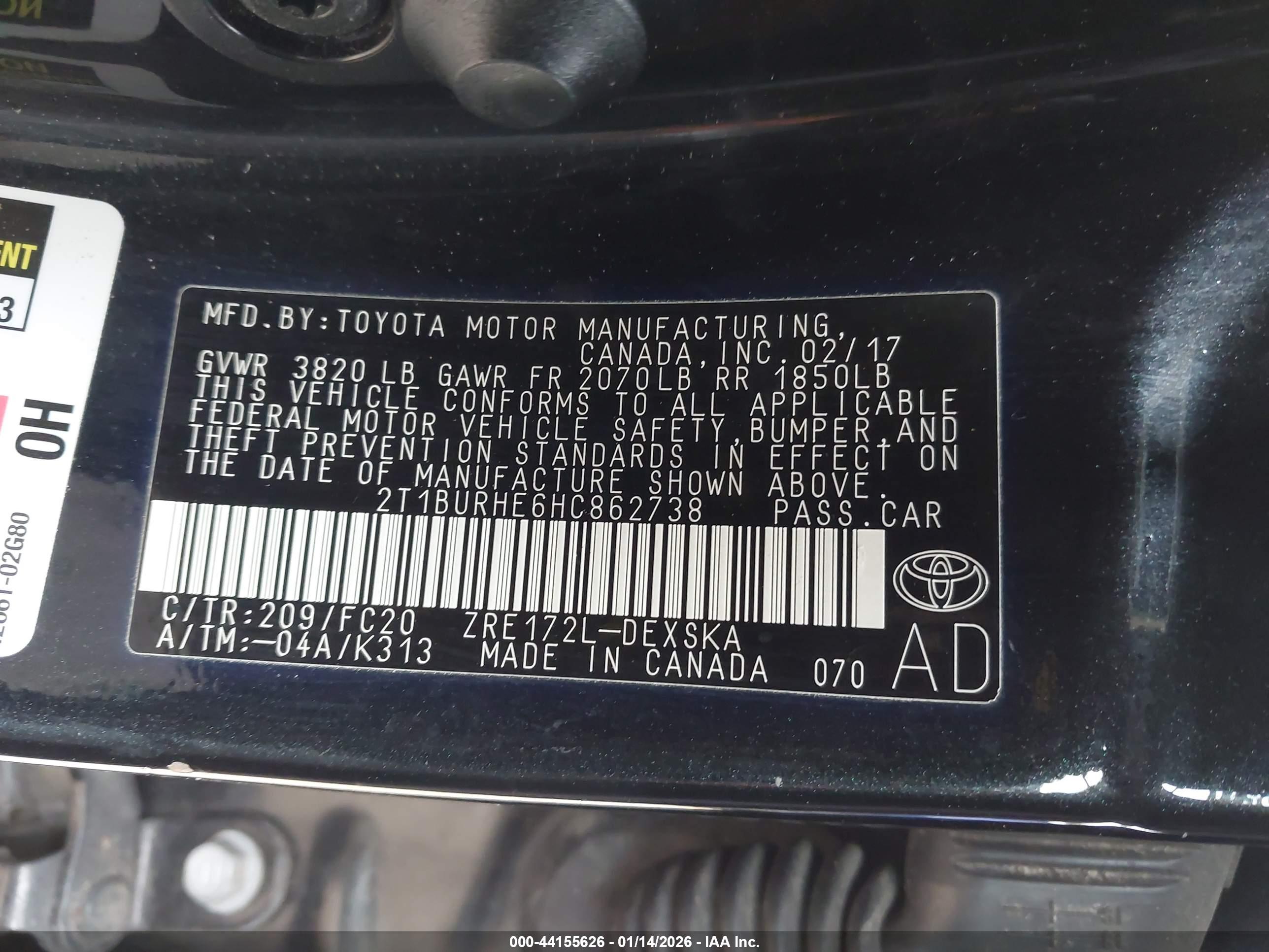 TOYOTA COROLLA image 9