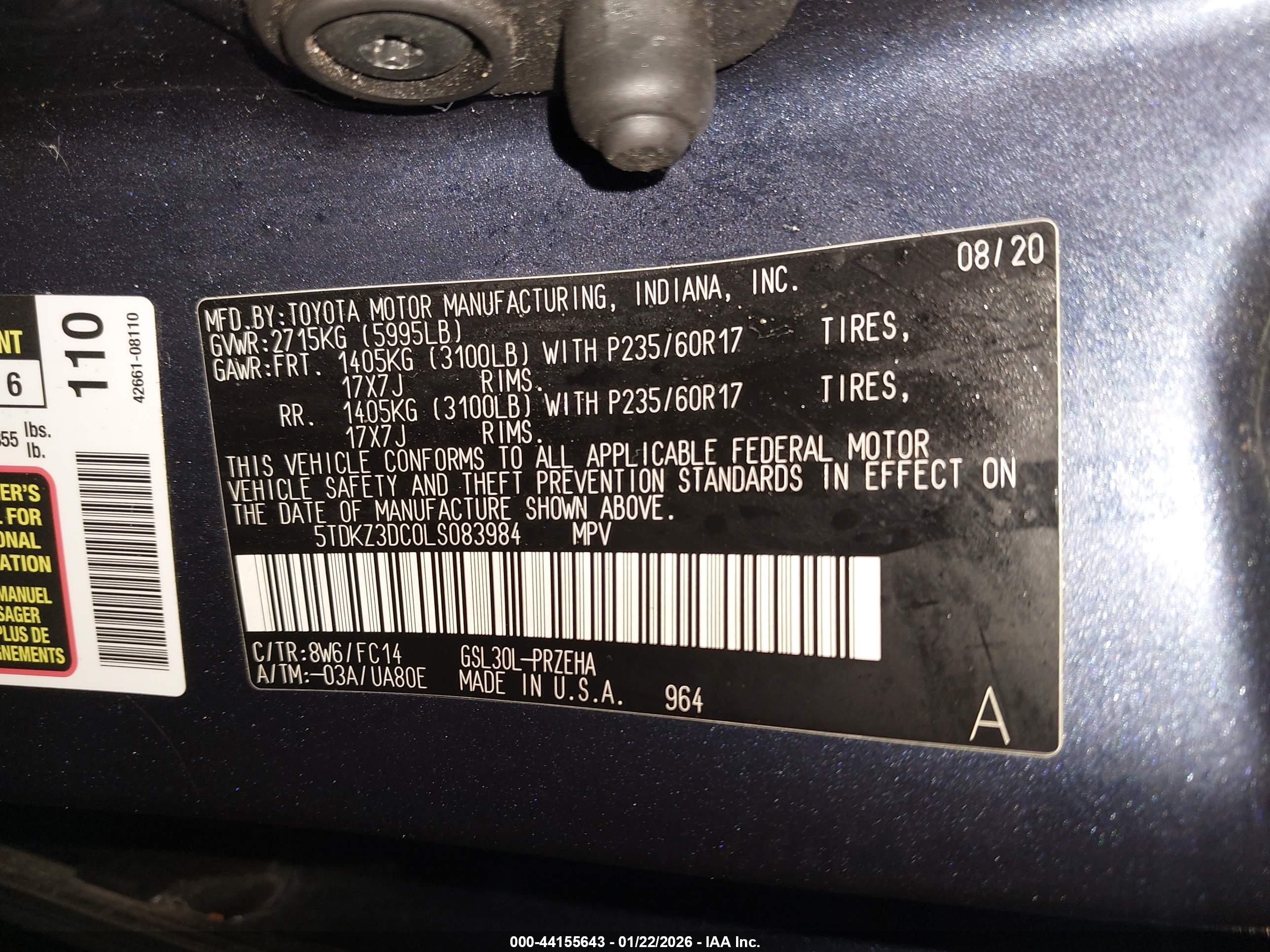 TOYOTA SIENNA image 9