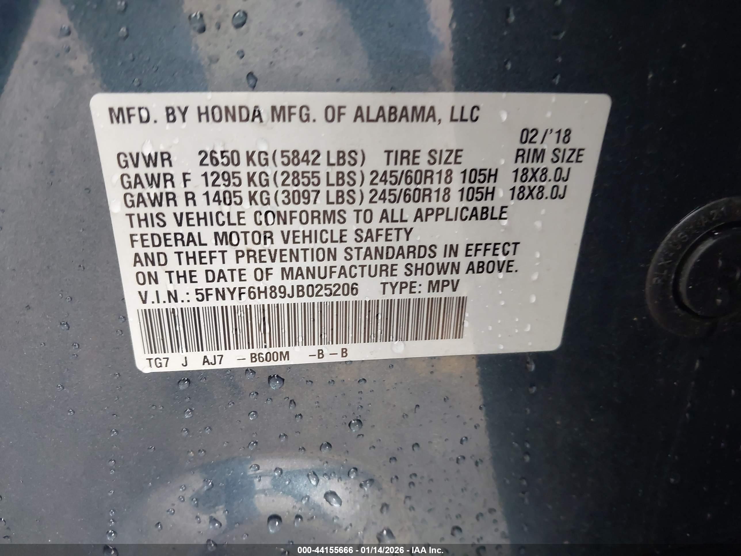HONDA PILOT image 9