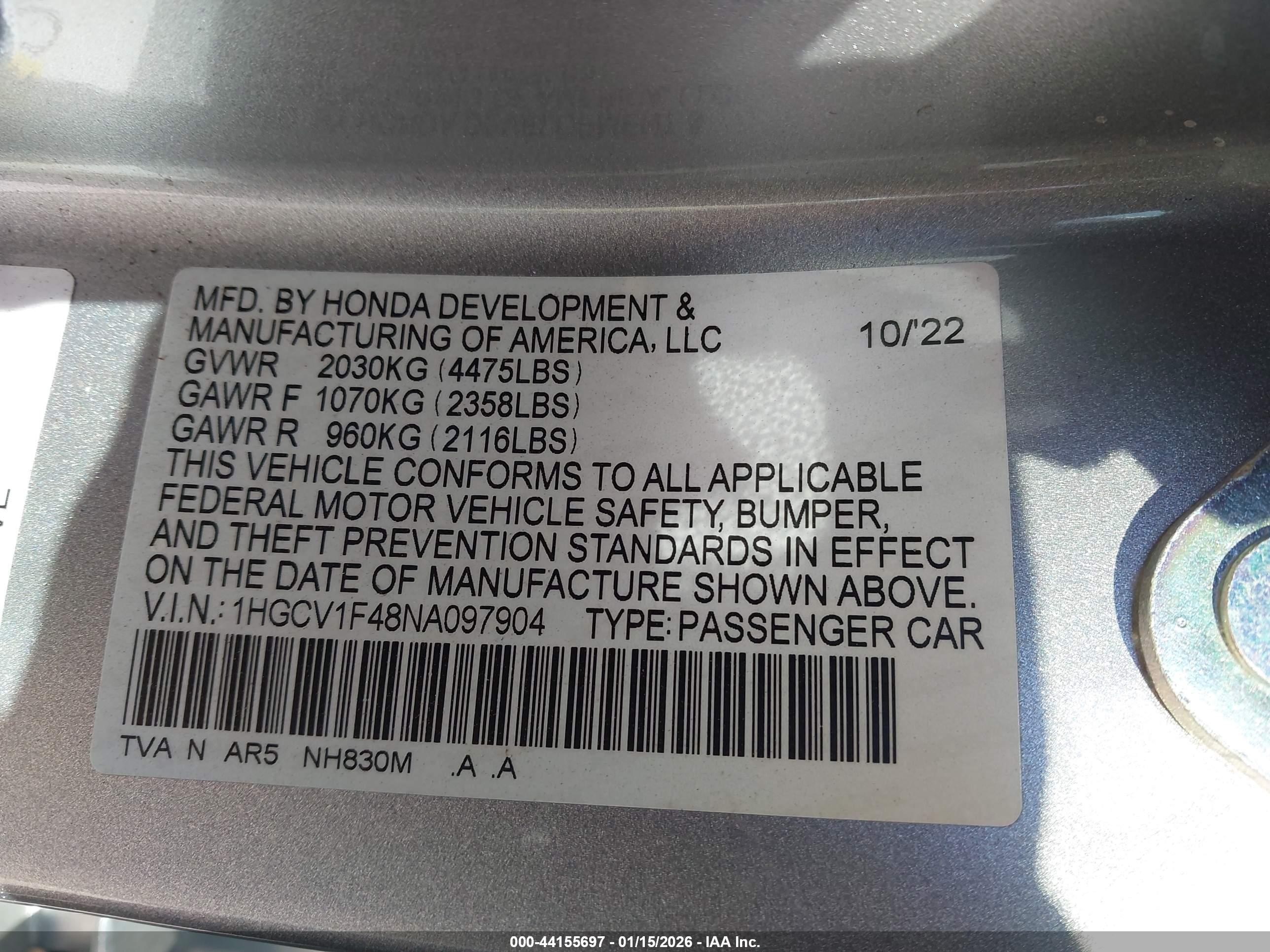 HONDA ACCORD image 9