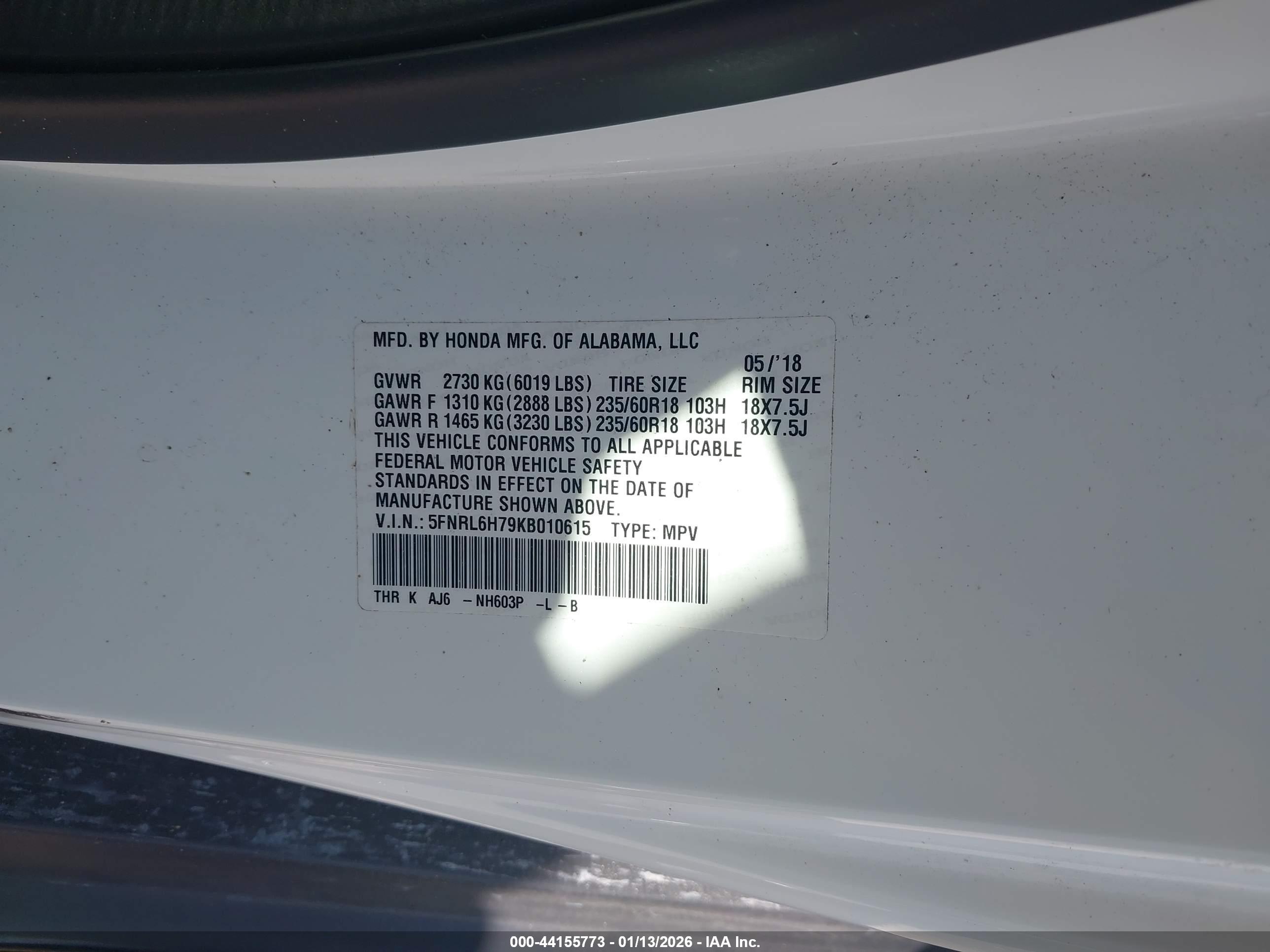 HONDA ODYSSEY image 9