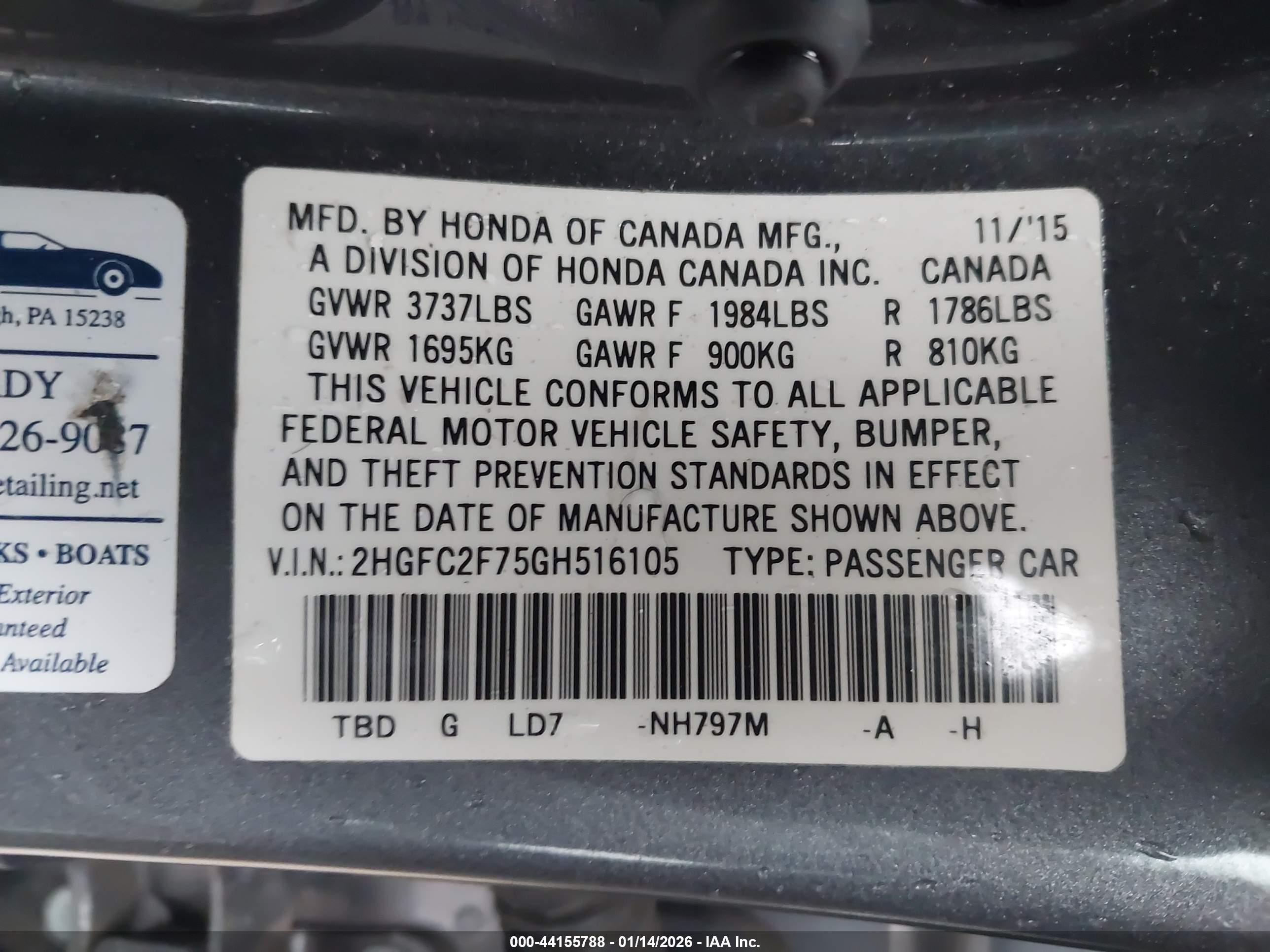 HONDA CIVIC image 9