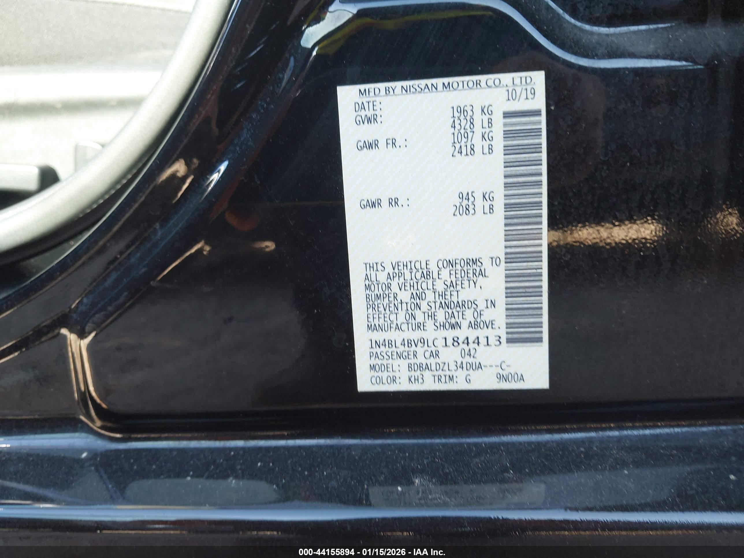 NISSAN ALTIMA image 9