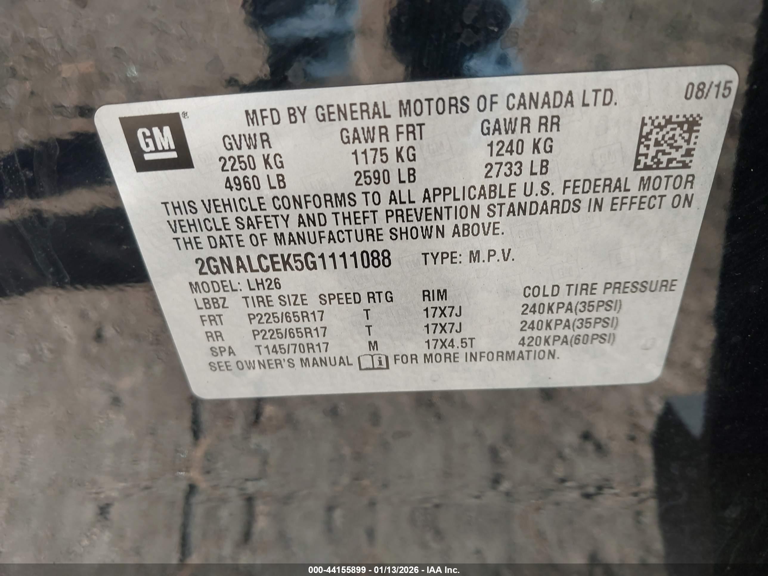 CHEVROLET EQUINOX image 9