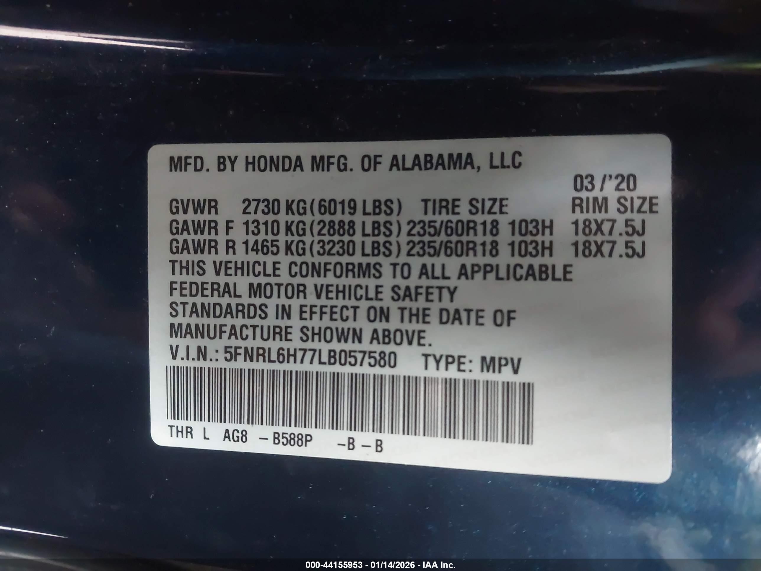 HONDA ODYSSEY image 9