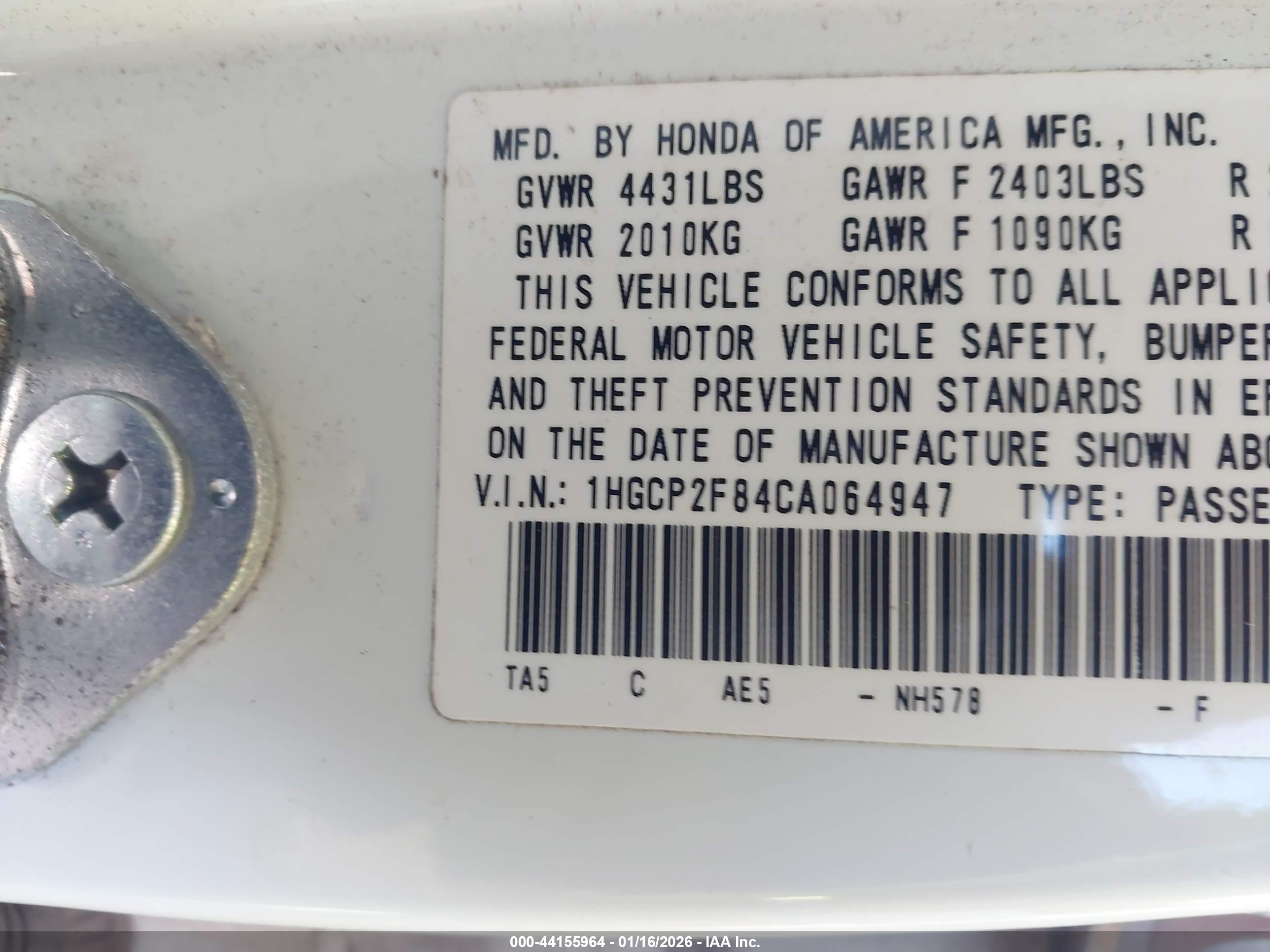 HONDA ACCORD image 9
