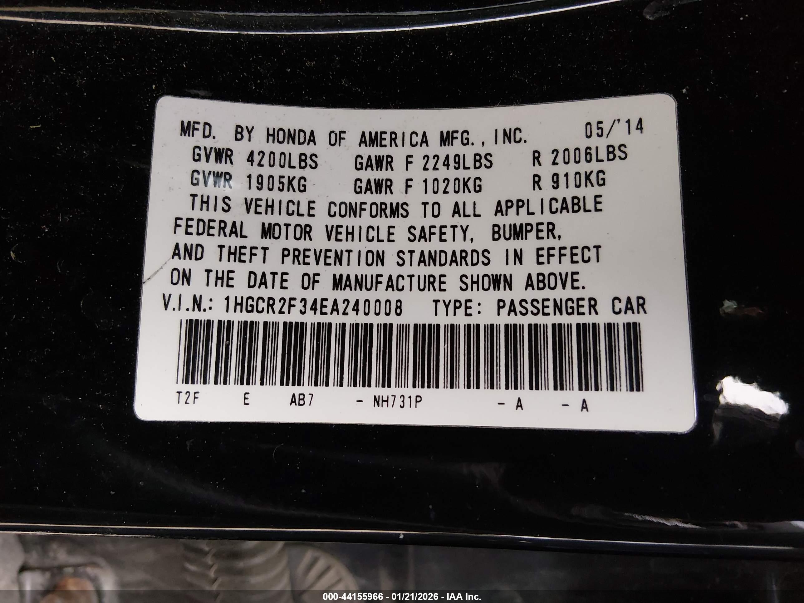HONDA ACCORD image 9