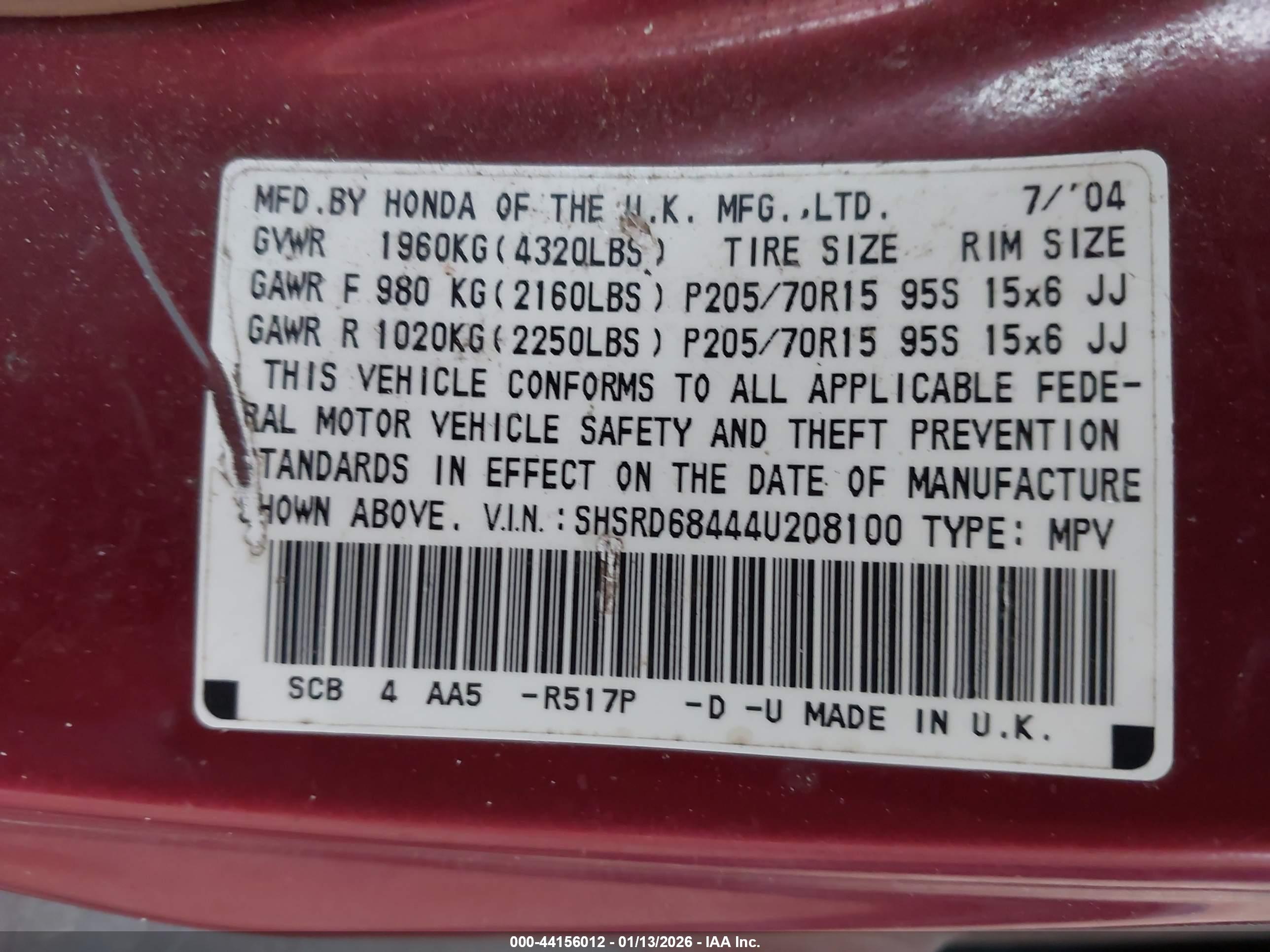 HONDA CR-V image 9