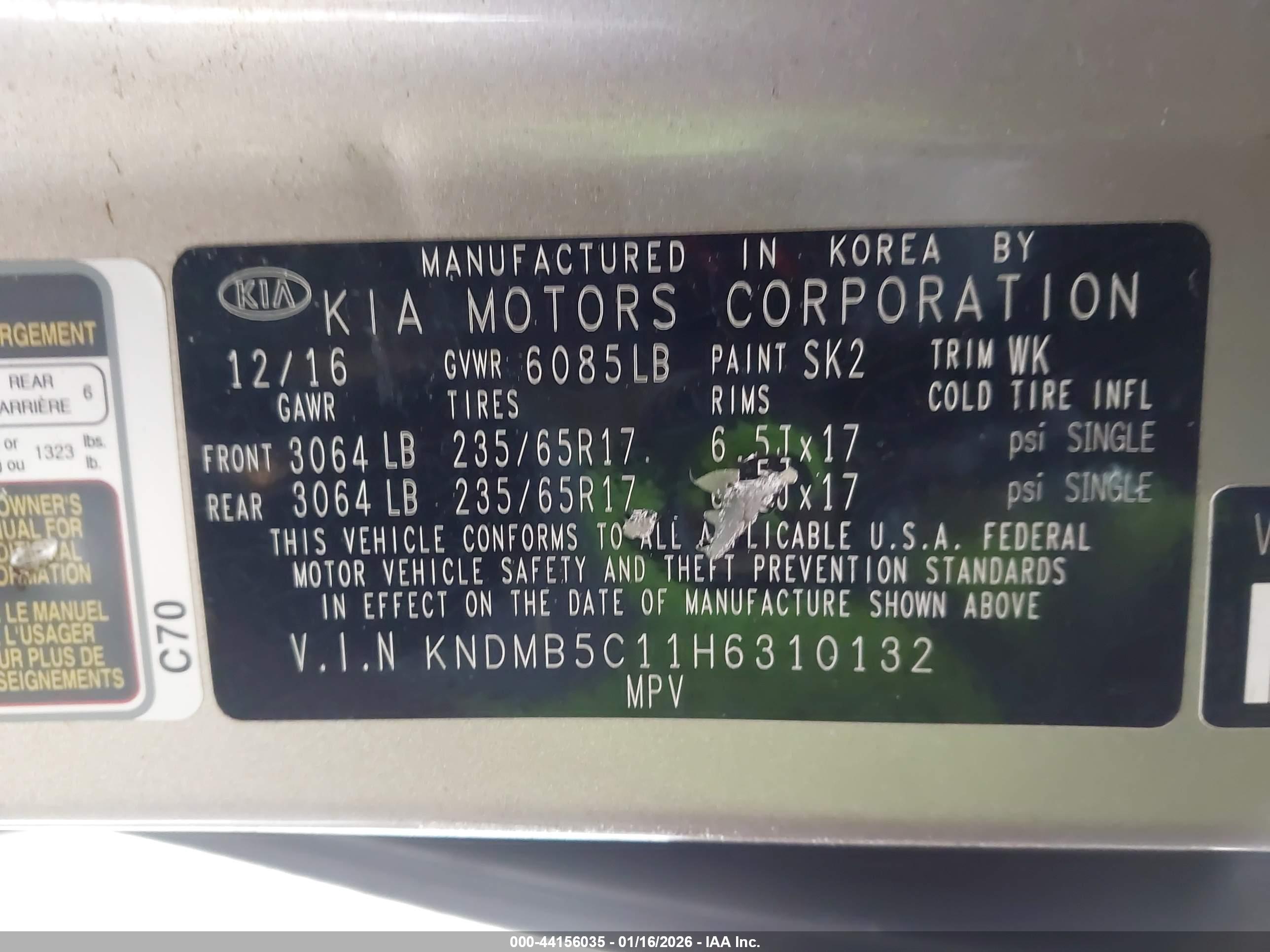 KIA SEDONA image 9