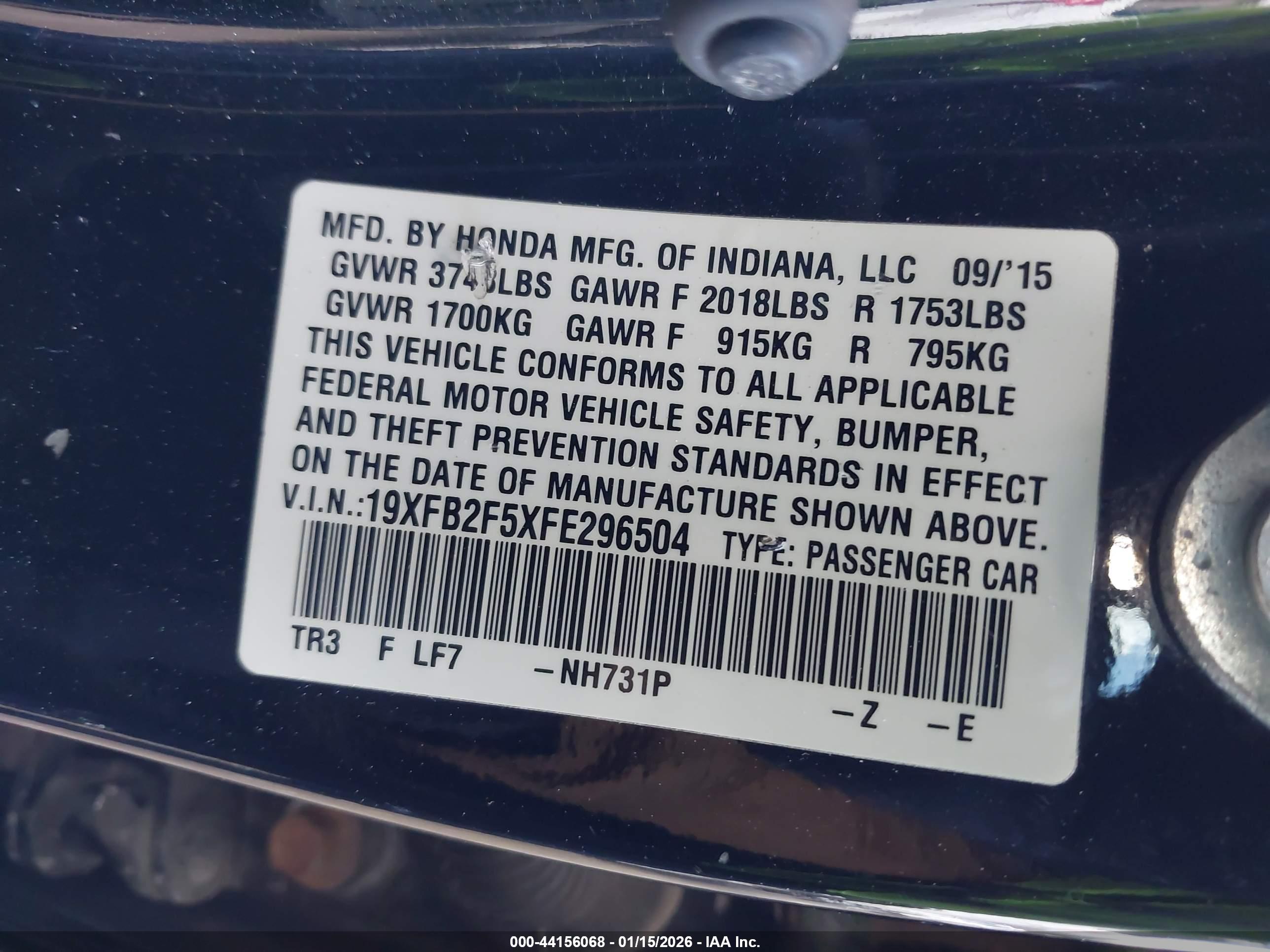 HONDA CIVIC image 9