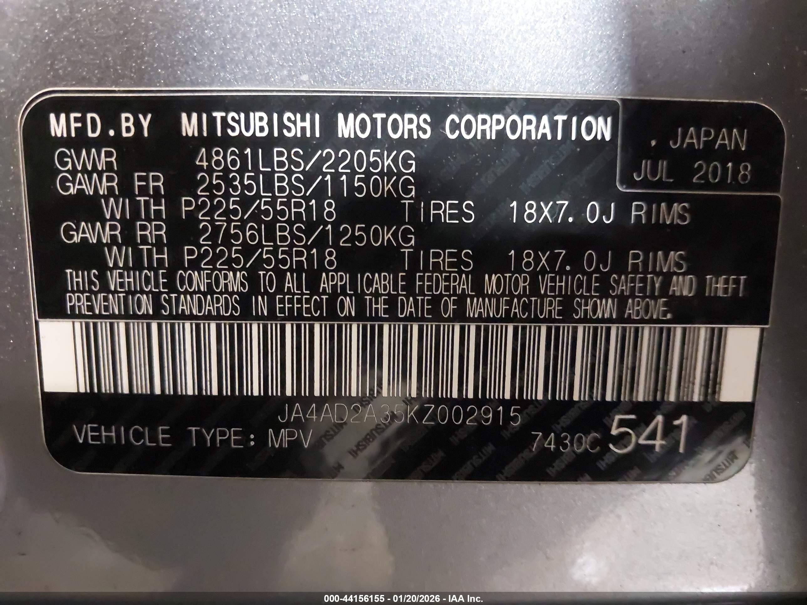 MITSUBISHI OUTLANDER image 9