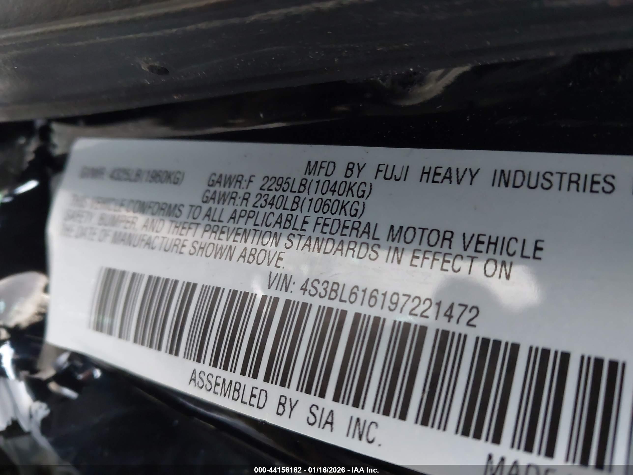 SUBARU LEGACY image 9