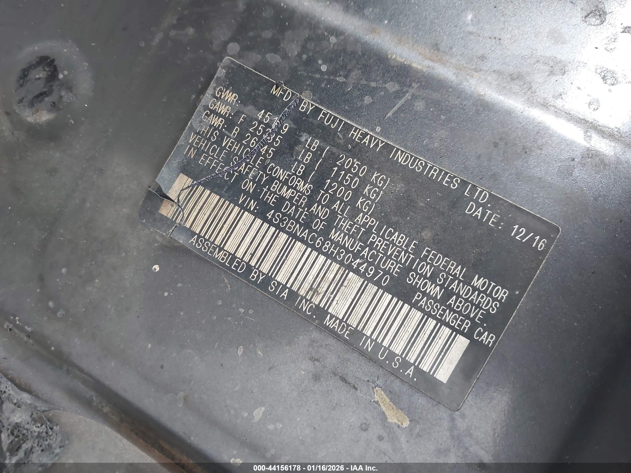 SUBARU LEGACY image 9