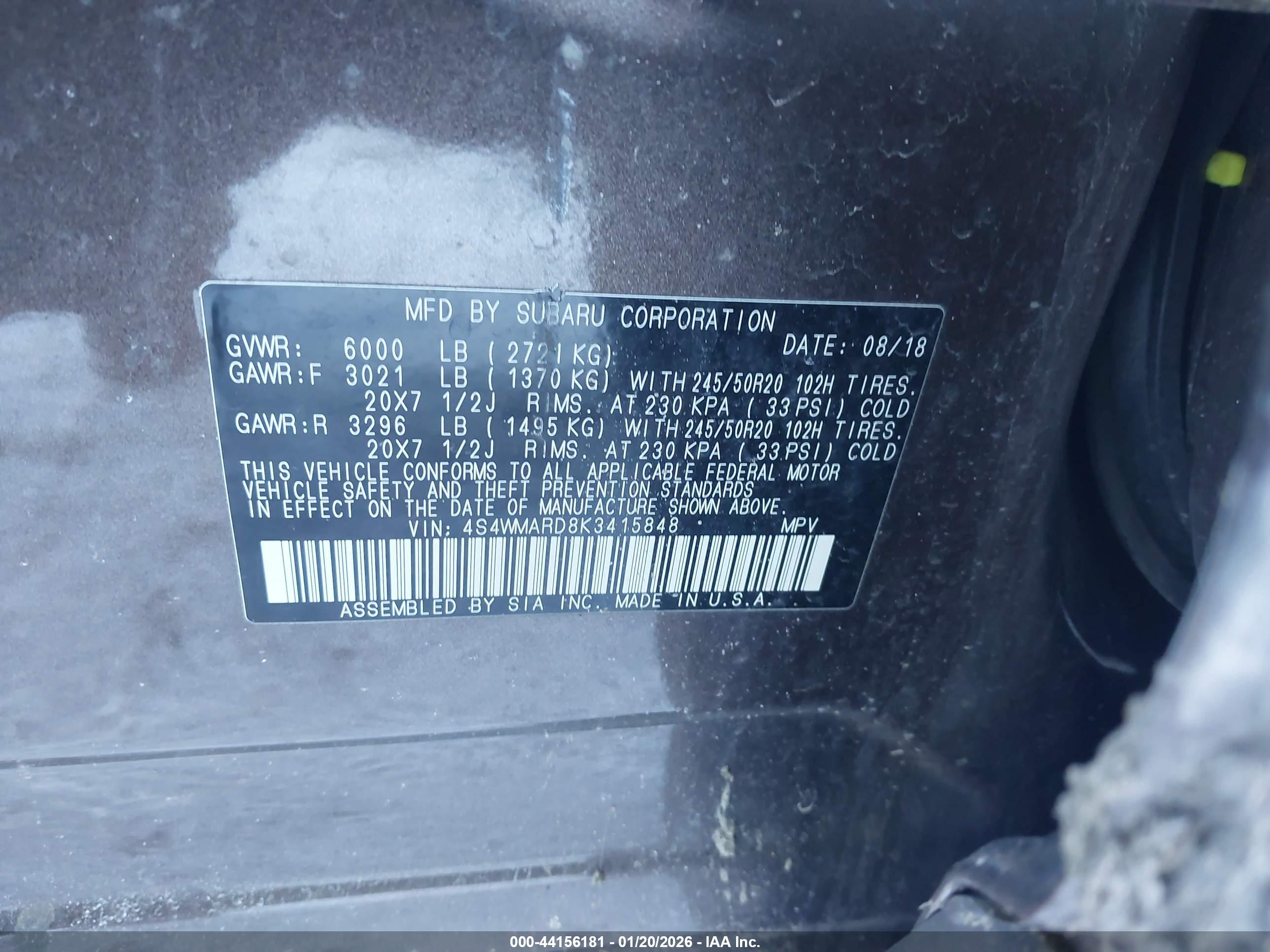 SUBARU ASCENT image 9