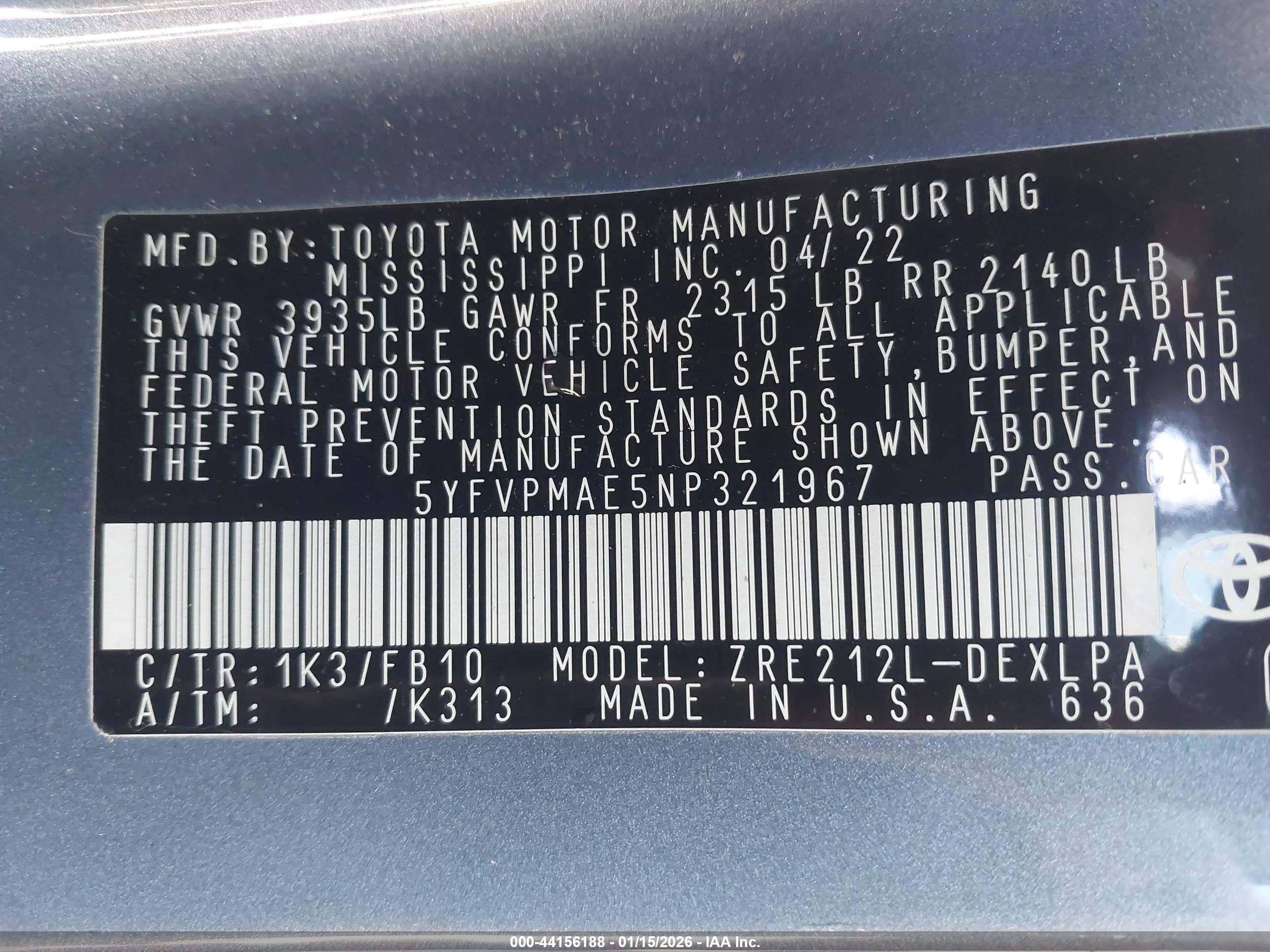 TOYOTA COROLLA image 9