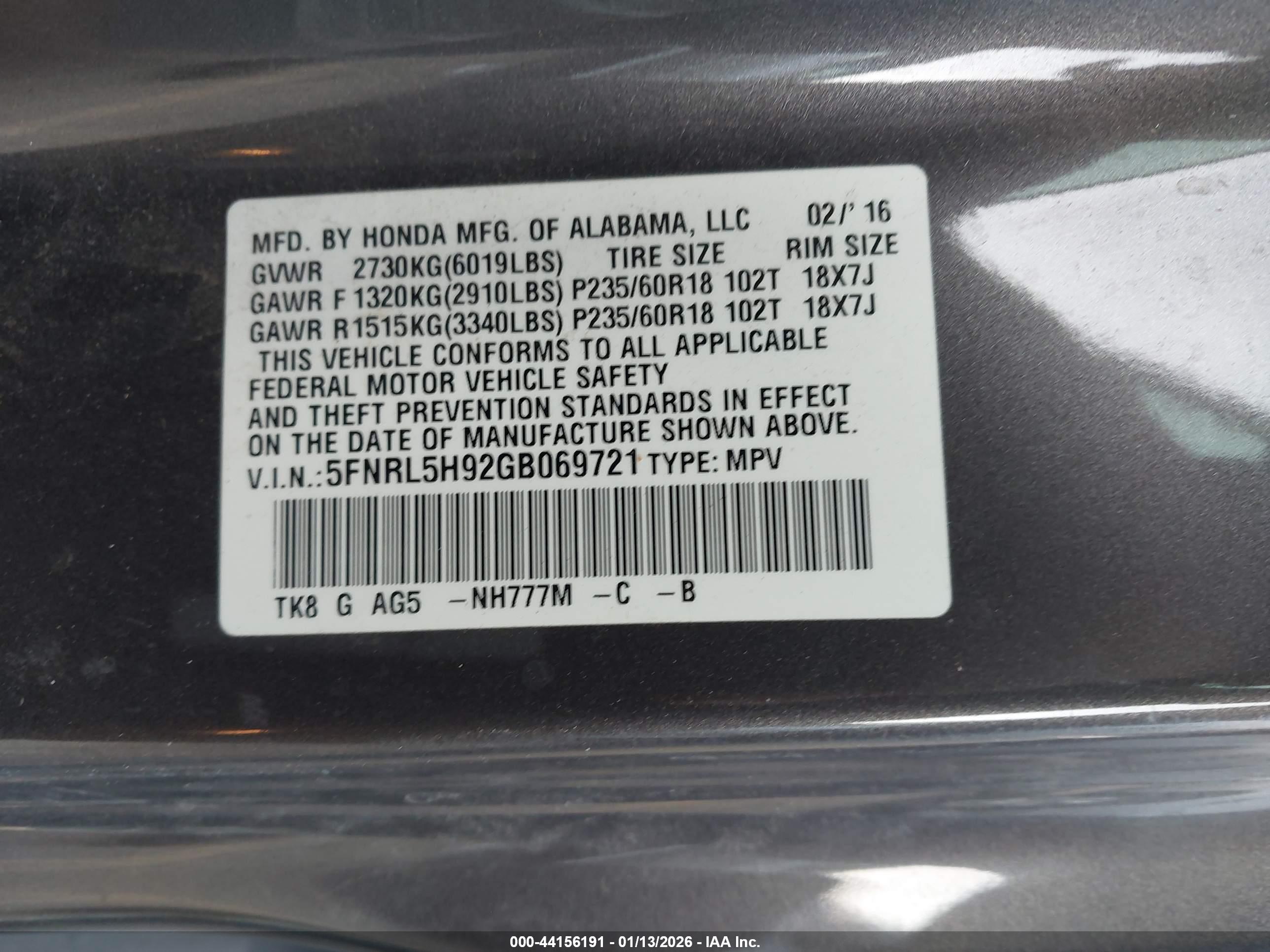 HONDA ODYSSEY image 9