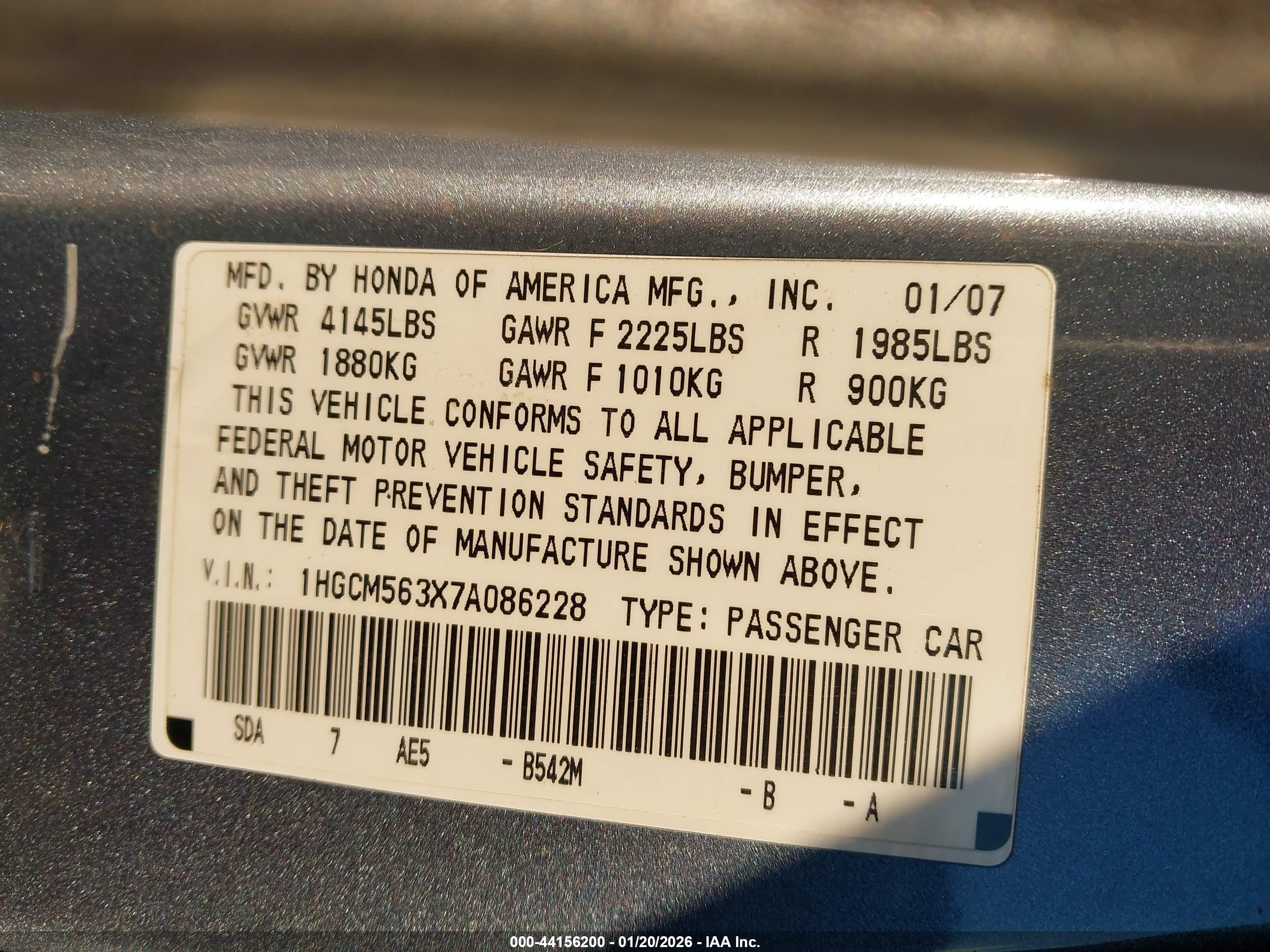 HONDA ACCORD image 9