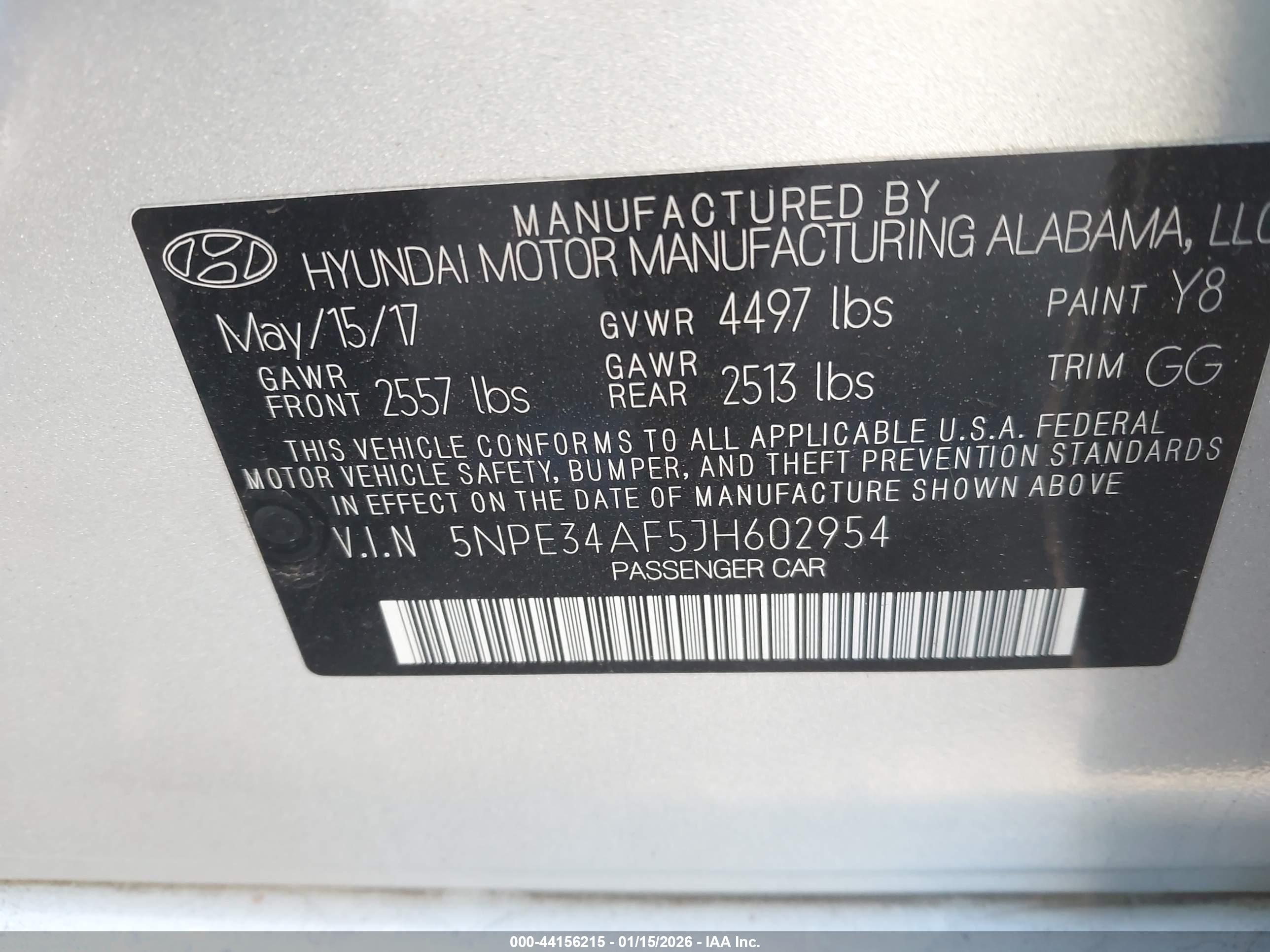 HYUNDAI SONATA image 9